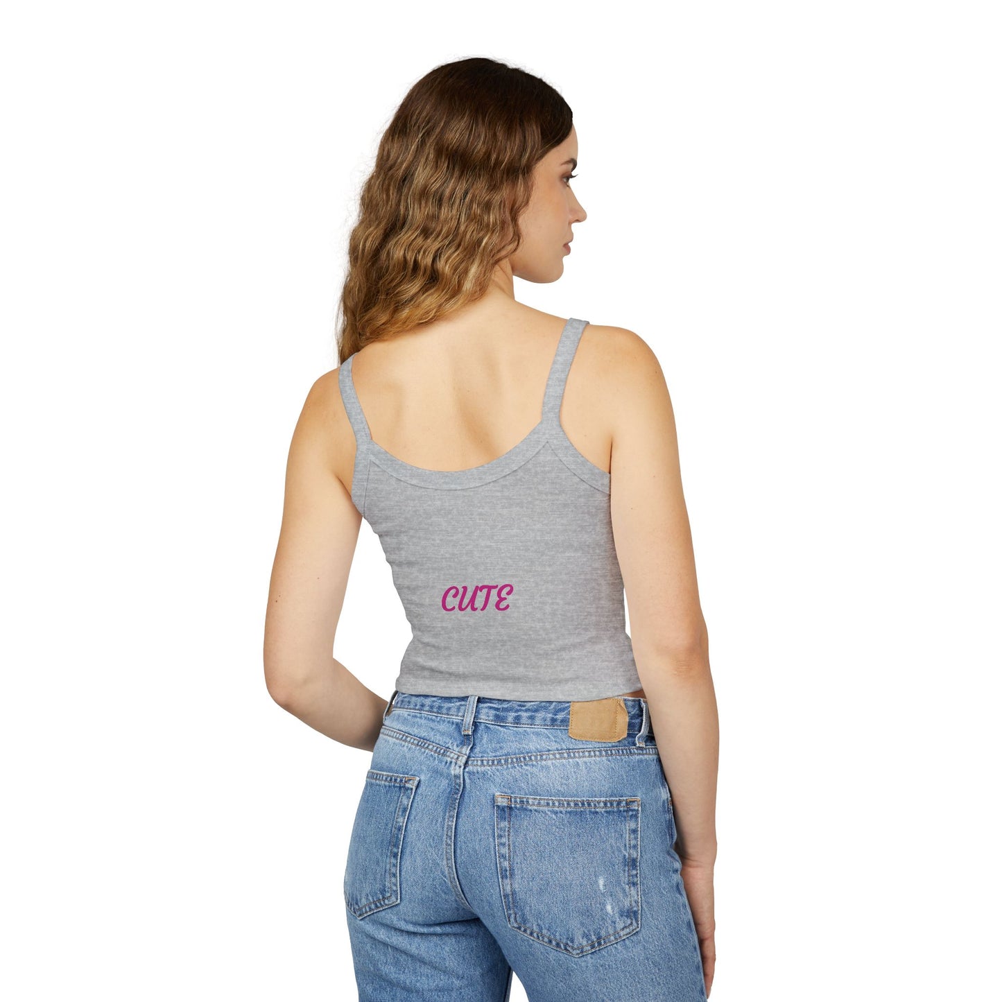 Princess Grace Fierce & Cute Women's Spaghetti Strap Tank Top Tiger Design