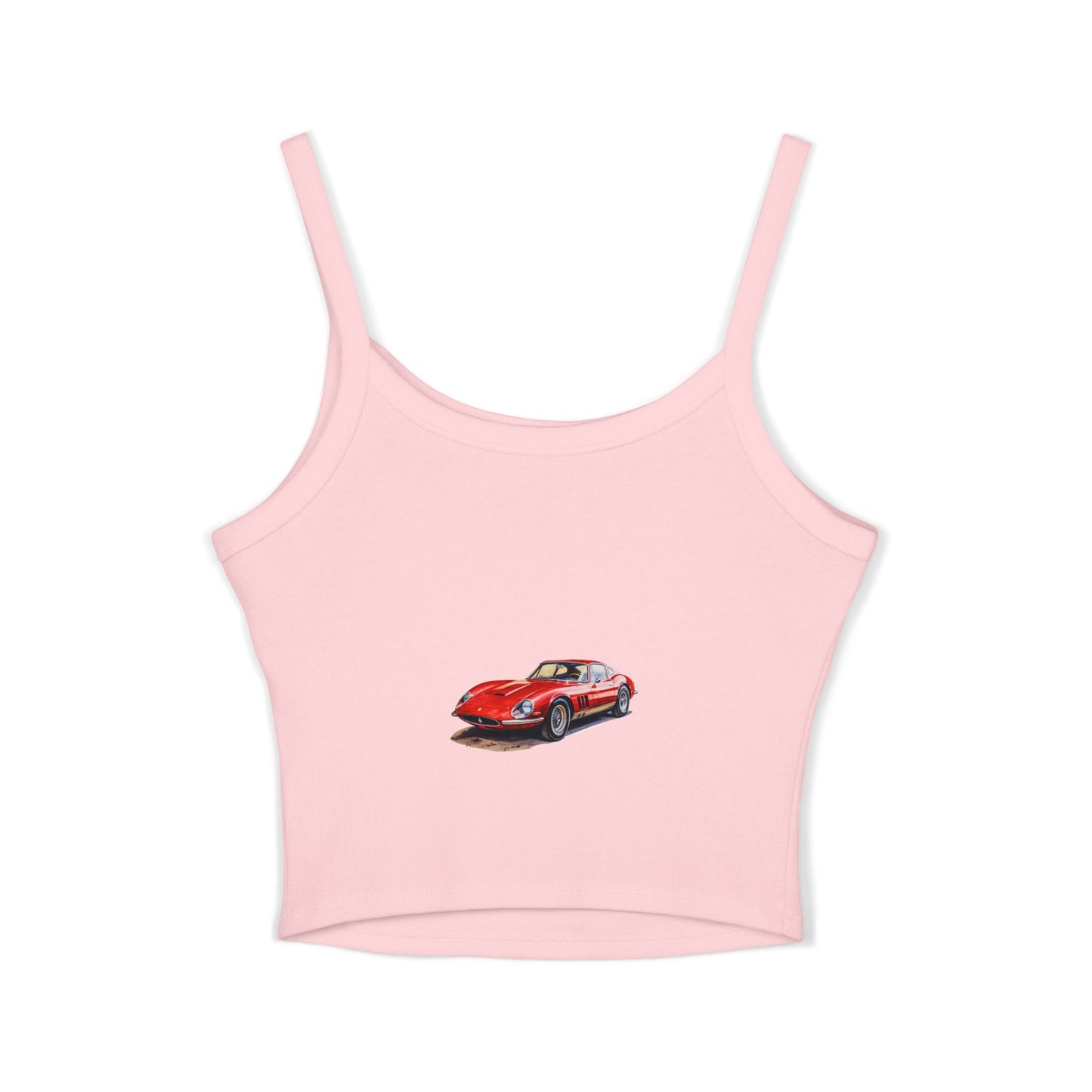 Princess Grace Hot Wheels Women's Spaghetti Strap Tank Top Retro Car Graphic Tee