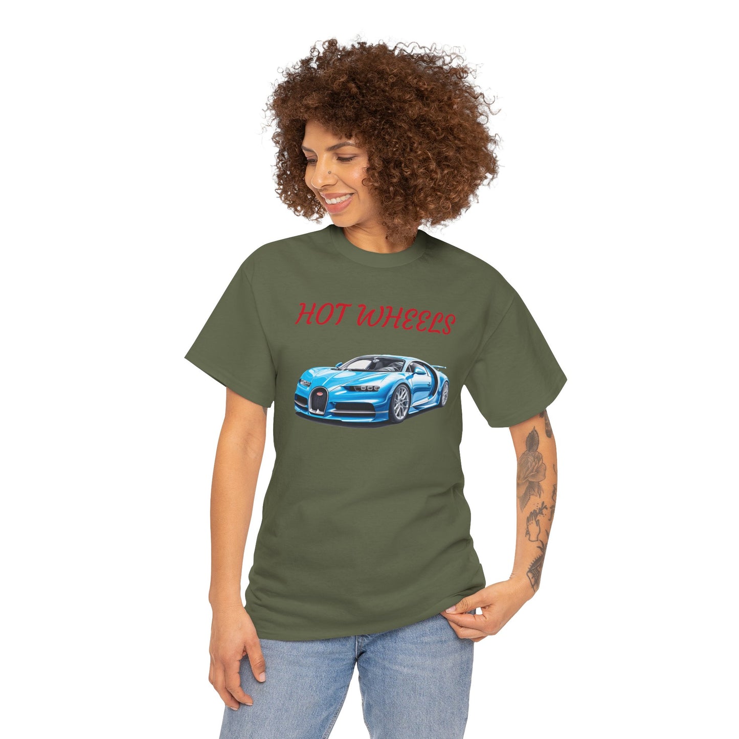 Princess Grace Cool Car Lover Unisex Heavy Cotton Tee Hot Wheels Graphic T-Shirt