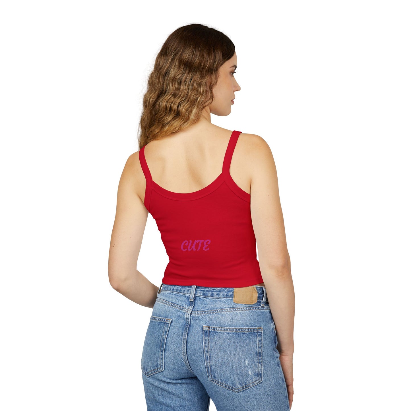 Princess Grace Fierce & Cute Women's Spaghetti Strap Tank Top Tiger Design