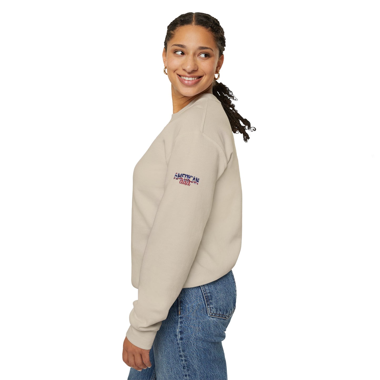 Princess Grace American Dad Unisex Crewneck Sweatshirt Patriotic Gift for Father's Day