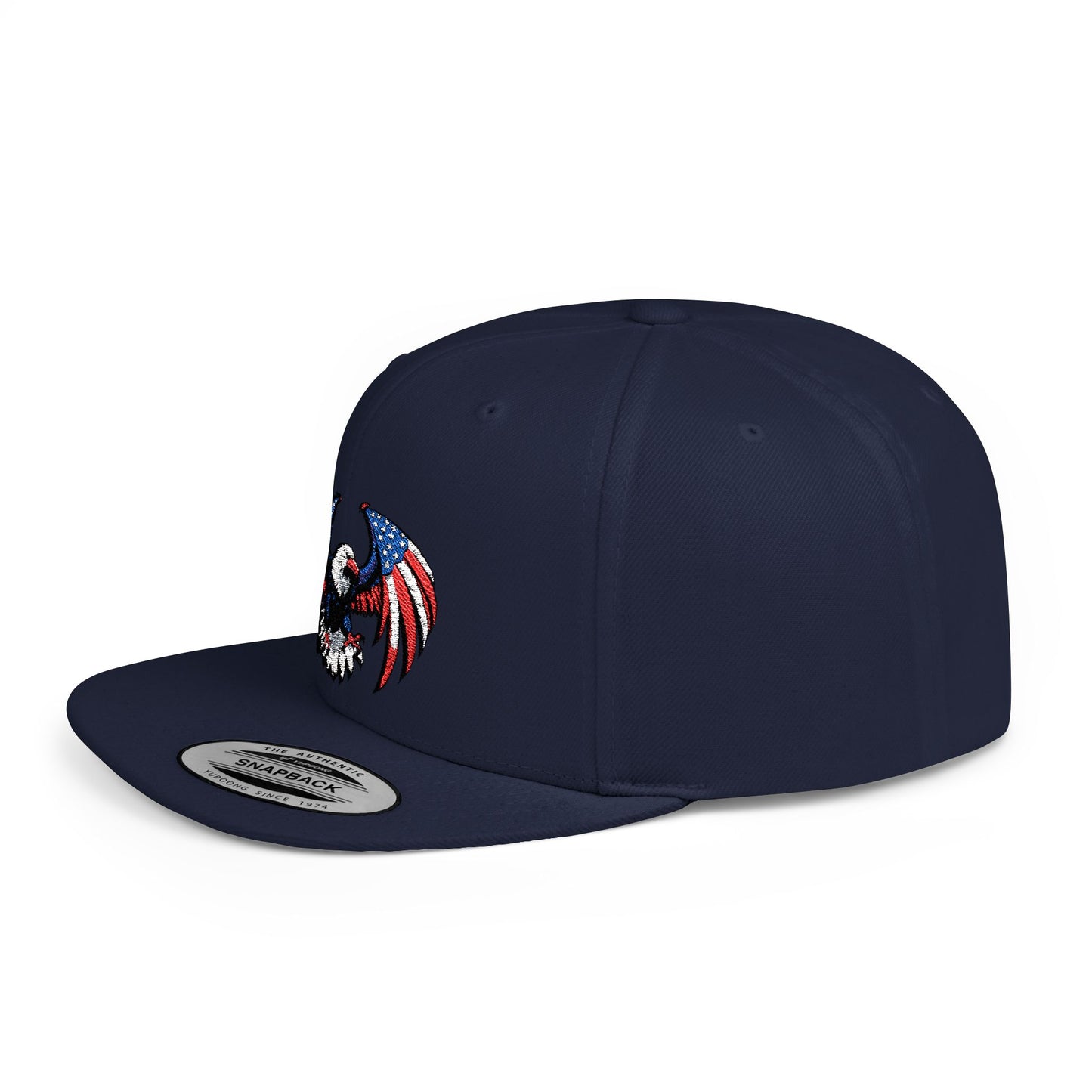 Princess Grace Patriotic Eagle Flat Bill Snapback Hat