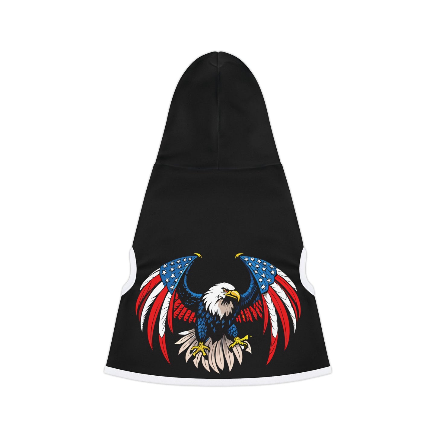 Princess Grace Patriotic Pet Hoodie with Eagle Design for Dog Lovers