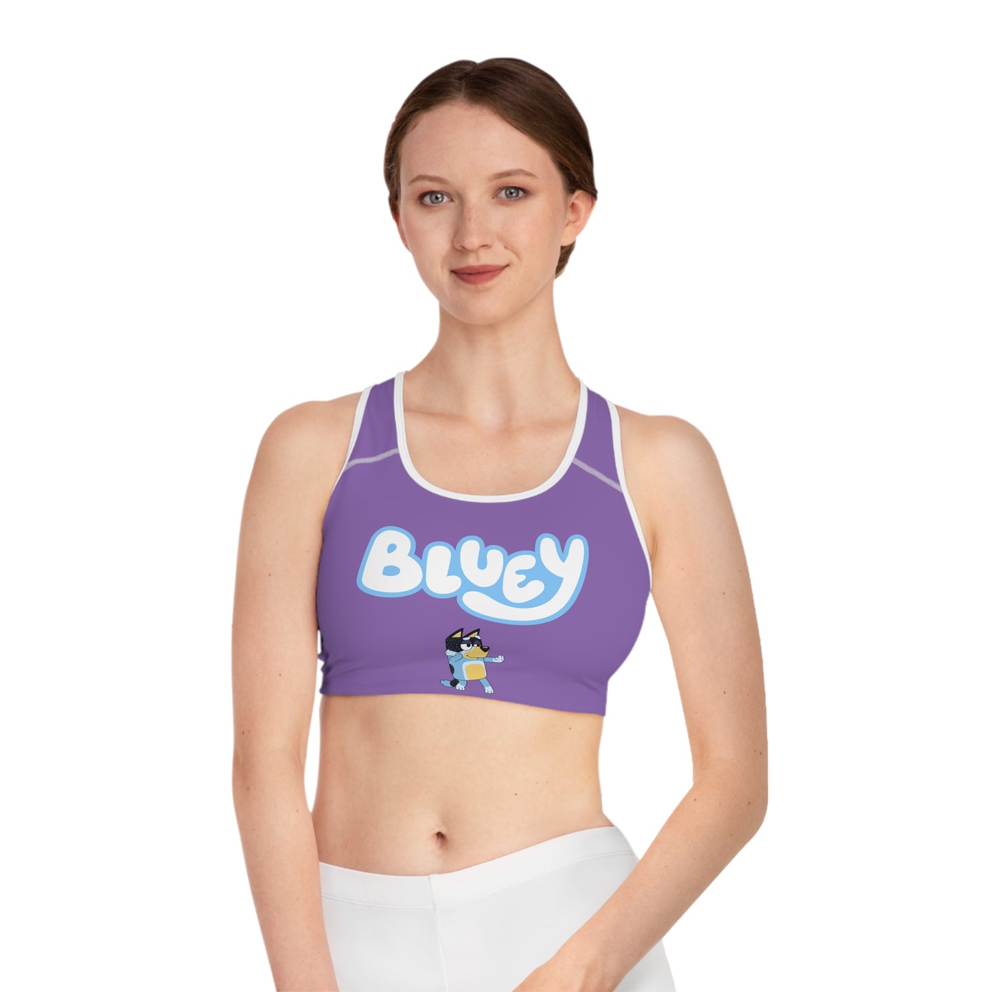 Princess Grace Bluey Sports Bra for Comfortable Activewear for Playtime and Sports