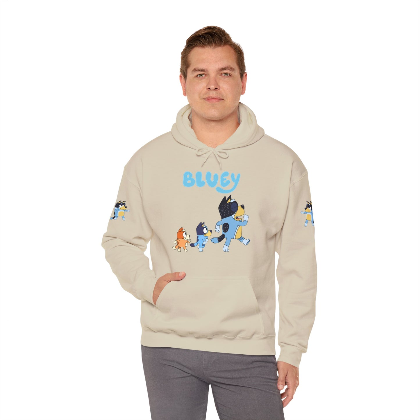 Princess Grace Bluey Unisex Hoodie Cozy Cartoon Sweatshirt for Kids & Adults