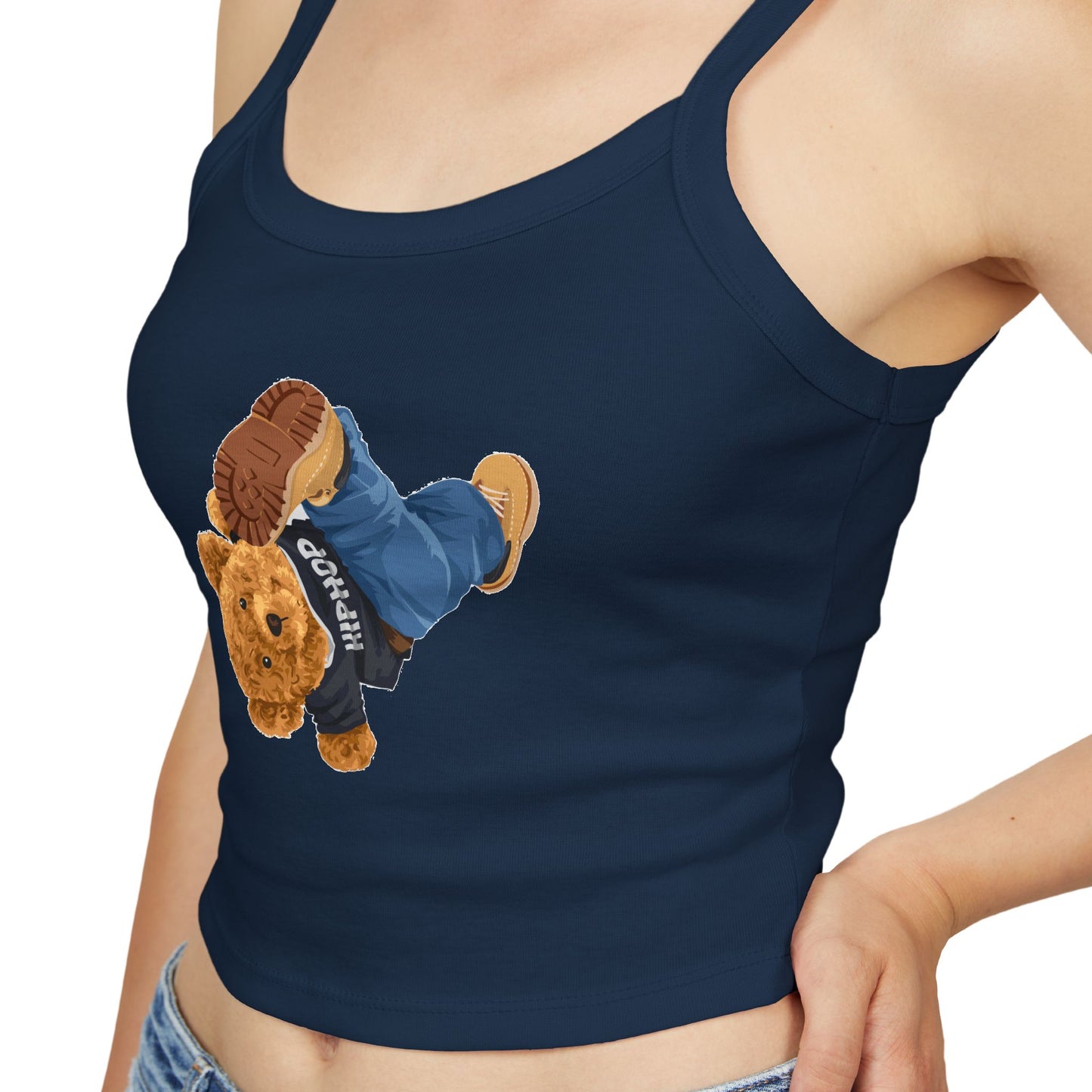 Princess Grace Cute Bear Graphic Women's Spaghetti Strap Tank Top