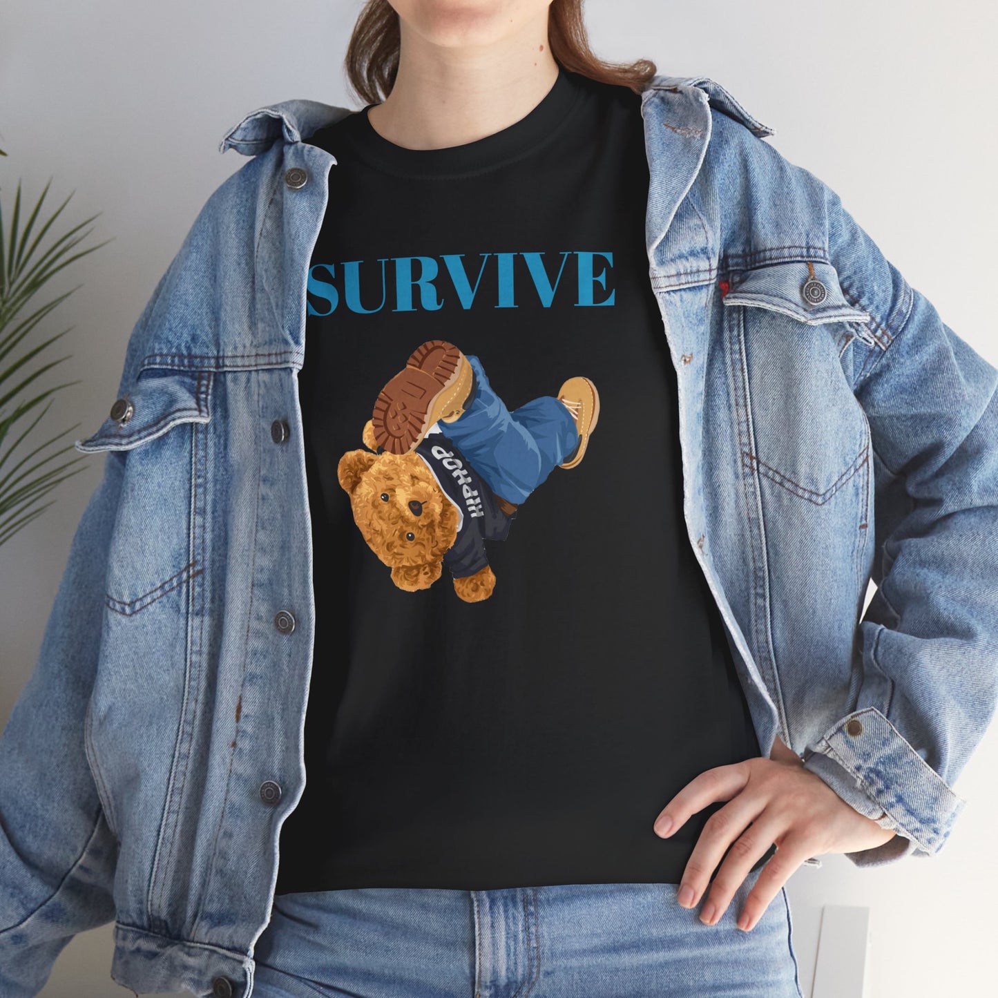 Princess Grace Survive Graphic Unisex Heavy Cotton Tee