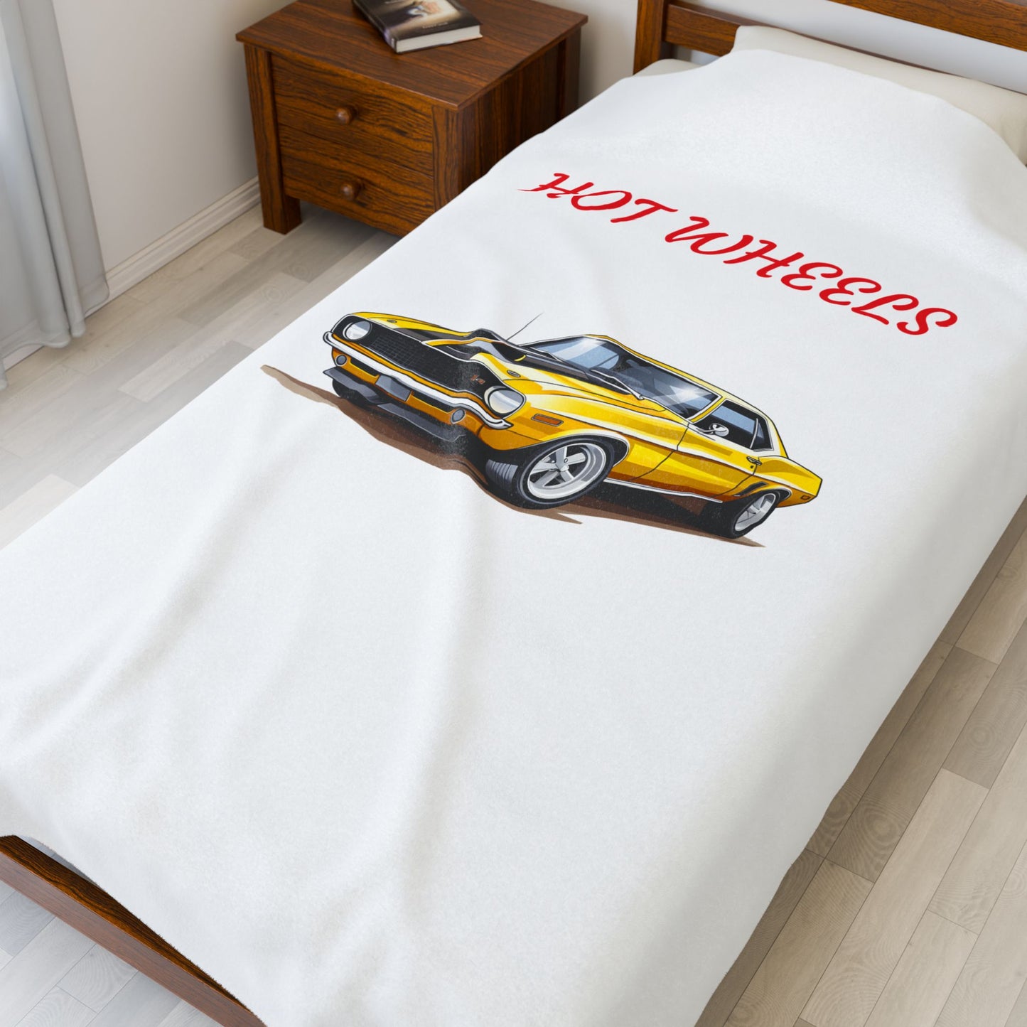 Princess Grace Vintage Hot Wheels Plush Blanket for Car Lovers