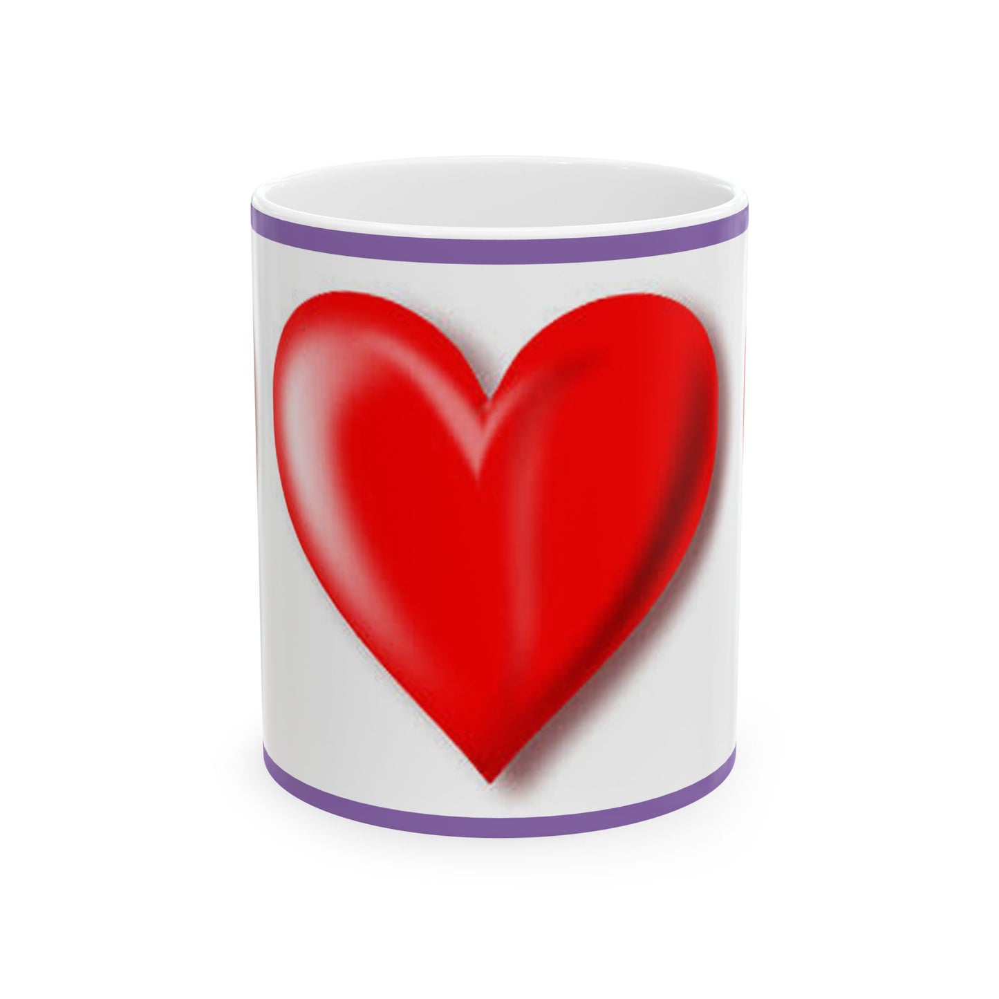 Princess Grace Heart Design Ceramic Mug 11oz & 15oz Perfect for Valentine’s Day or Everyday Love