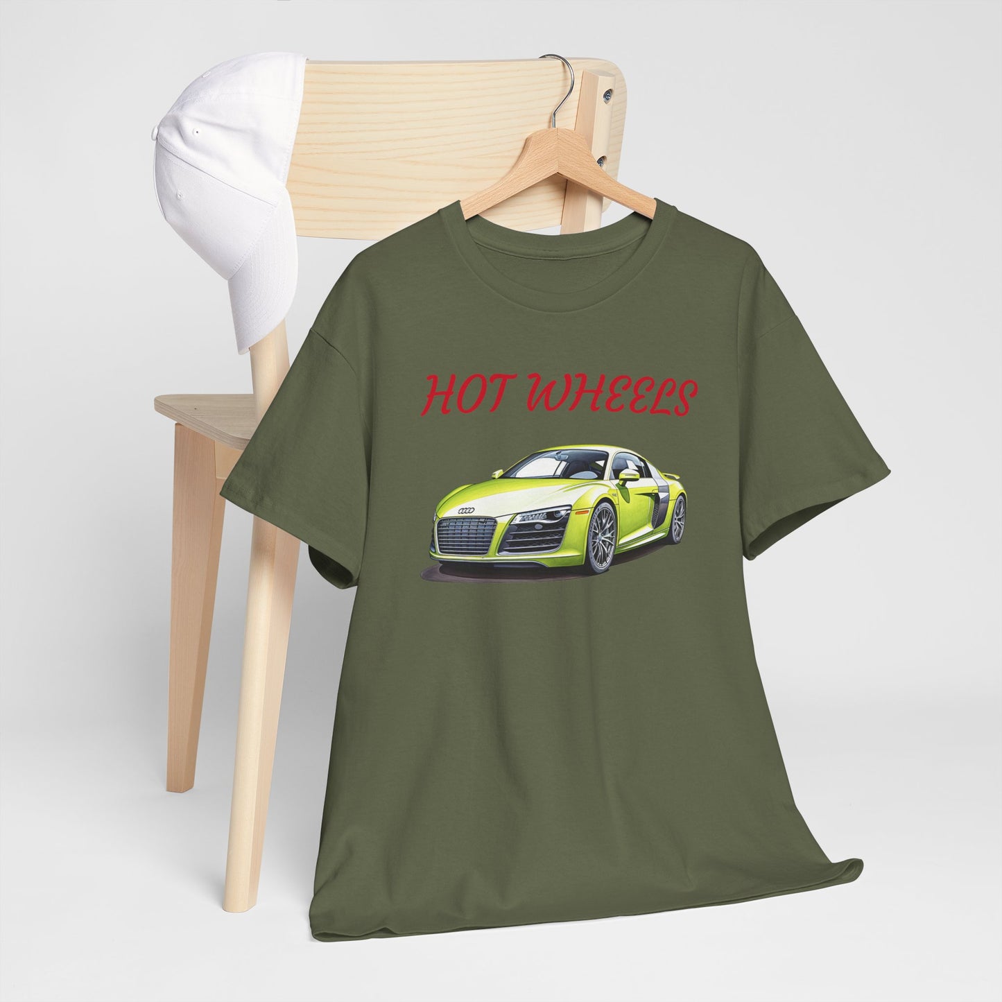 Princess Grace Cool Hot Wheels Unisex Heavy Cotton Tee Perfect for Car Enthusiasts