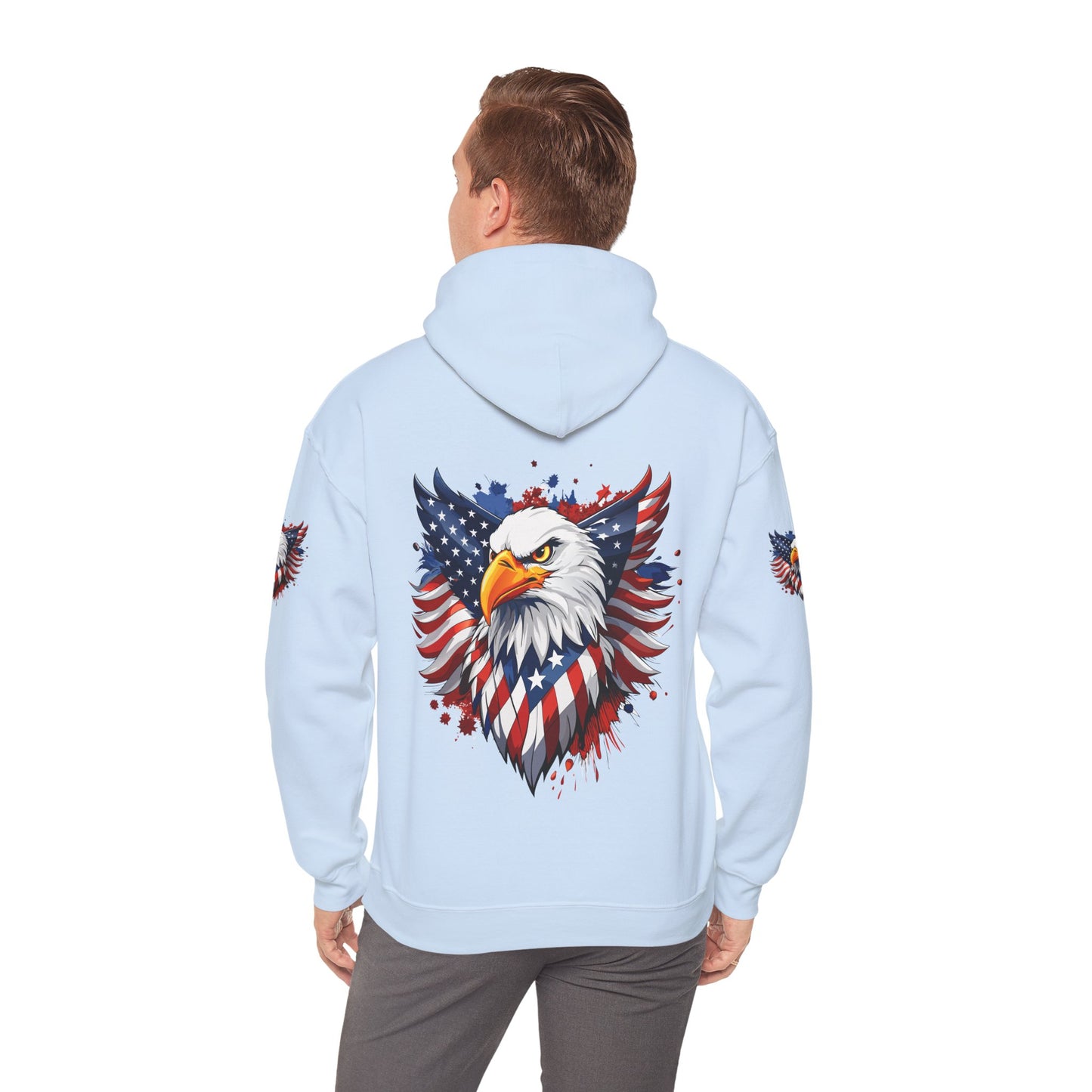 Princess Grace Patriotic Eagle Hoodie Unisex Heavy Blend Hooded Sweatshirt
