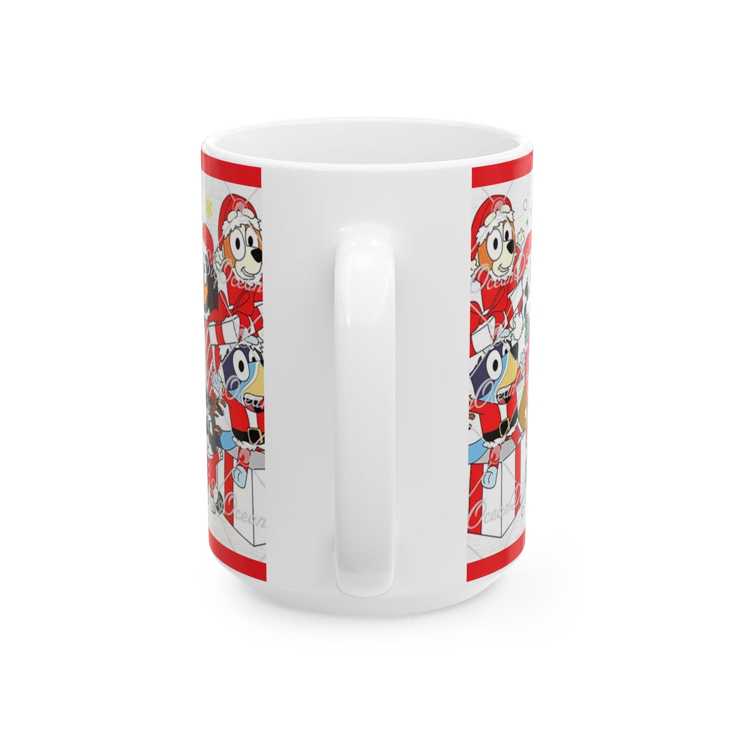 Princess Grace Festive Dog Themed Ceramic Mug Perfect Holiday Gift