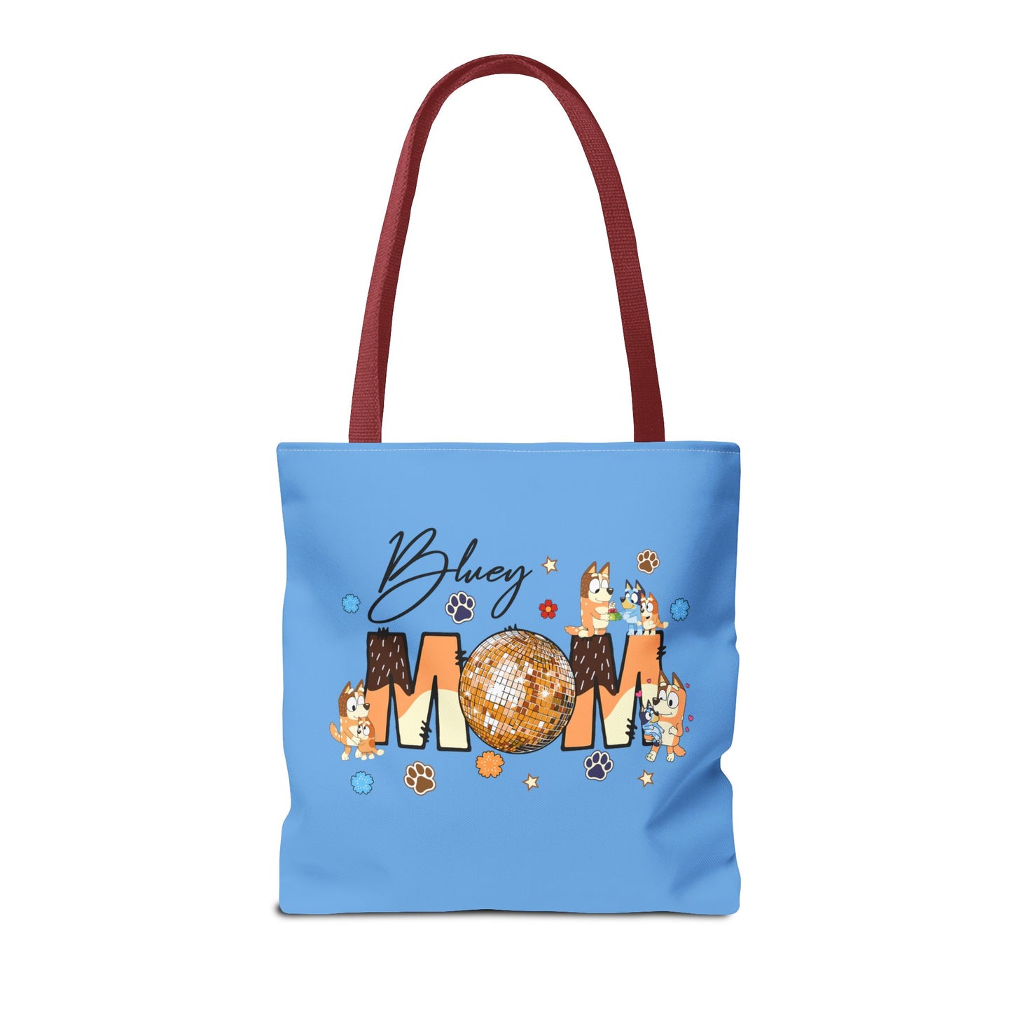 Princess Grace Fun Bluey Mom Tote Bag Perfect Gift for Dog Lovers & Moms