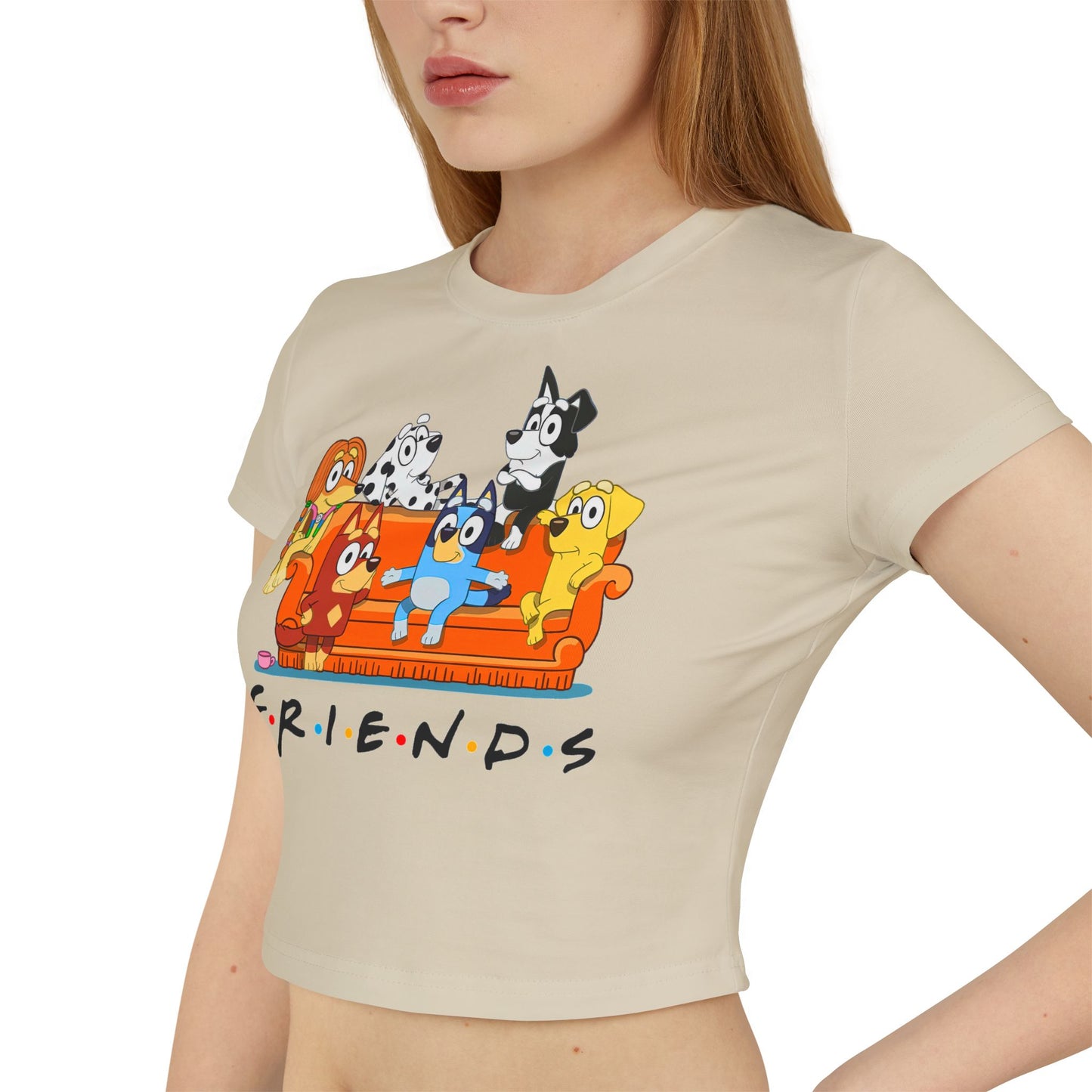 Princess Grace Bluey Friends Women's Baby Tee
