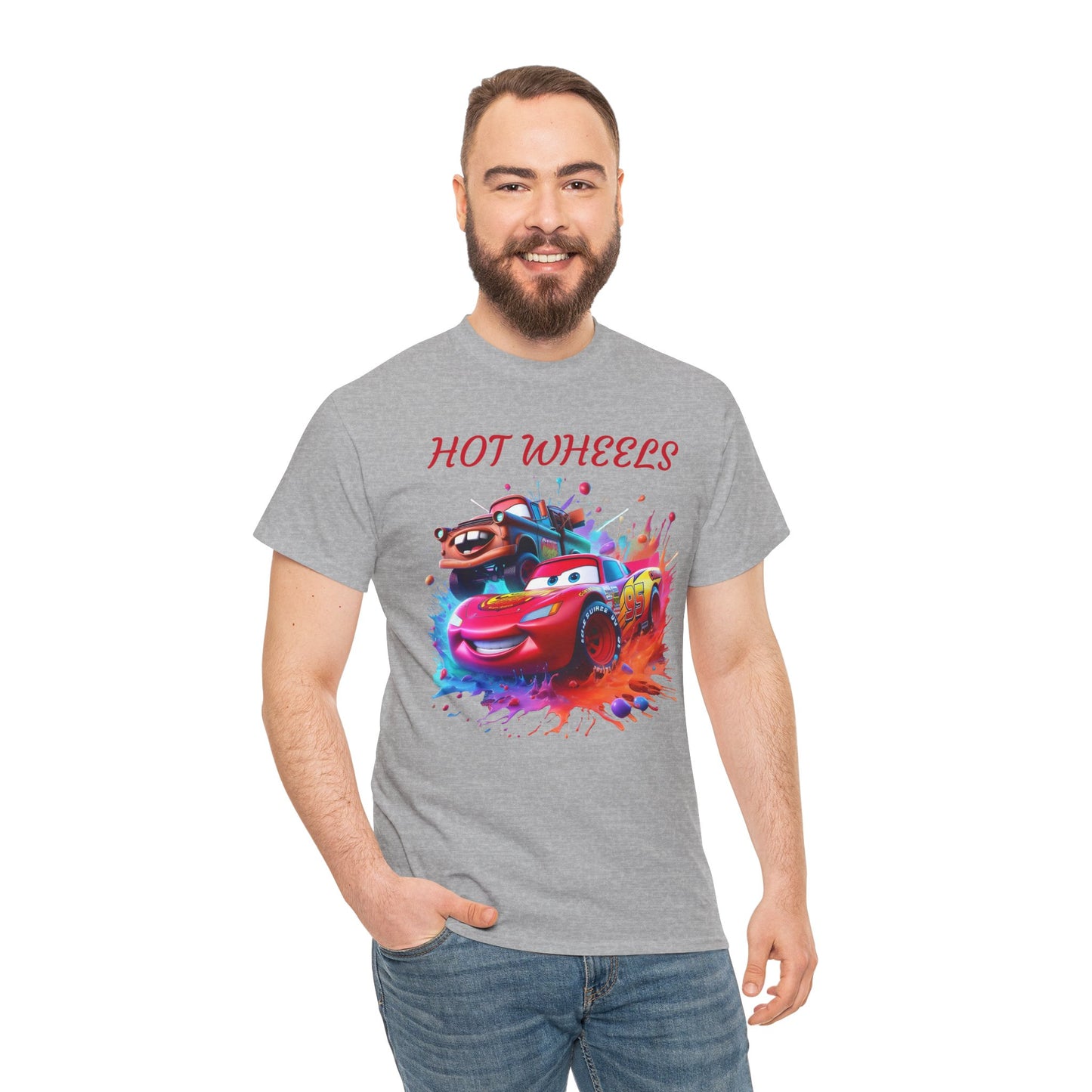 Princess Grace Cool Cars Unisex Heavy Cotton Tee Hot Wheels Graphic Tee for Kids and Adults