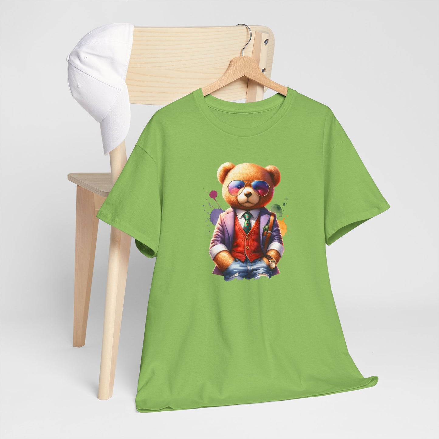 Princess Grace Trendy Teddy Bear Graphic Unisex Heavy Cotton Tee