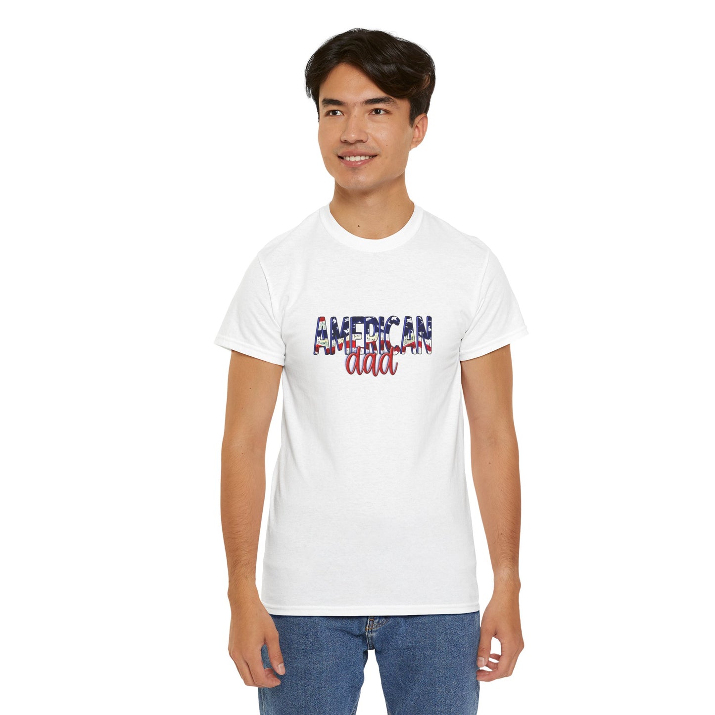 Princess Grace Patriotic American Dad Tee Unisex Heavy Cotton T-Shirt