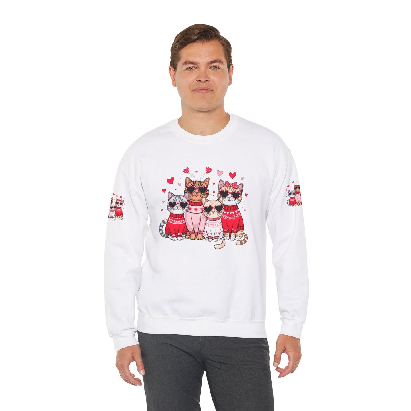 Princess Grace Cute Cat Lovers Crewneck Sweatshirt Cozy Valentine's Gift