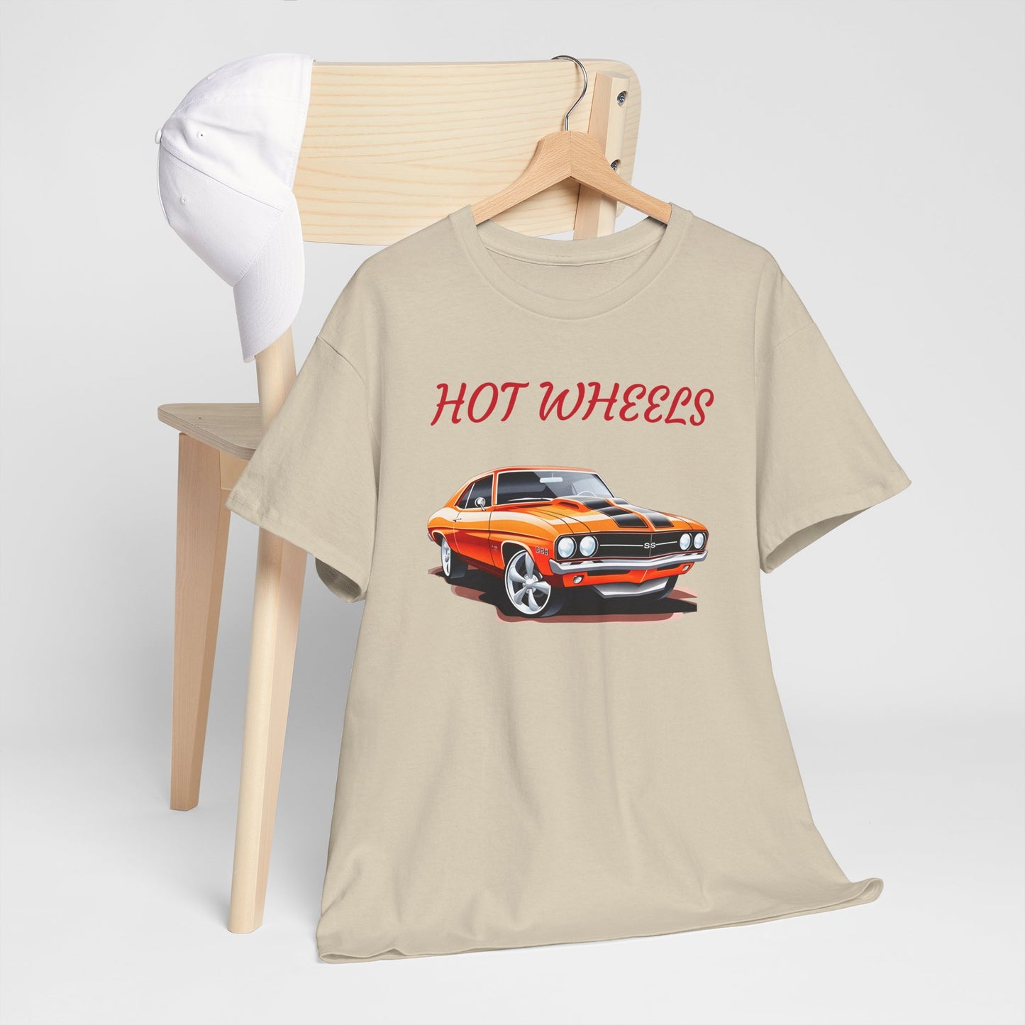 Princess Grace Retro Hot Wheels Unisex Heavy Cotton Tee Classic Car Graphic T-Shirt