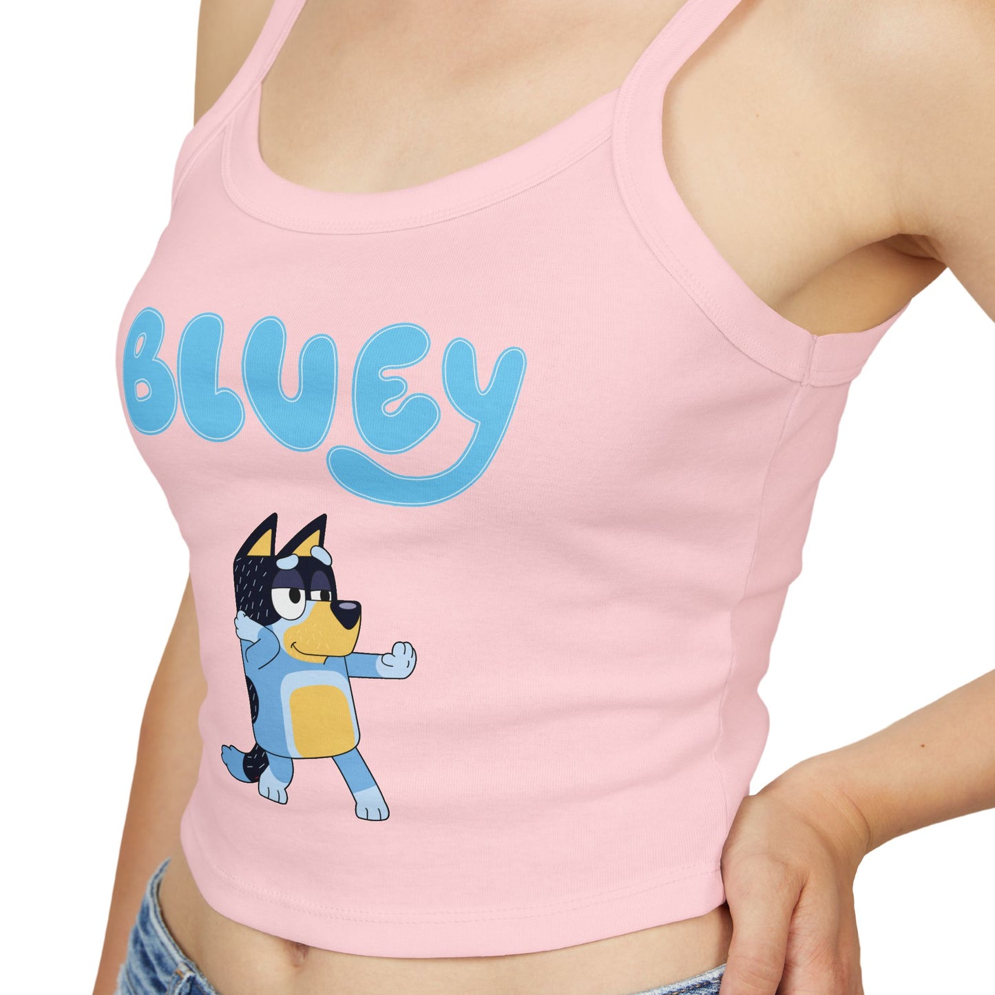 Princess Grace Bluey Graphic Women's Spaghetti Strap Tank Top Fun & Comfortable Summer Wear