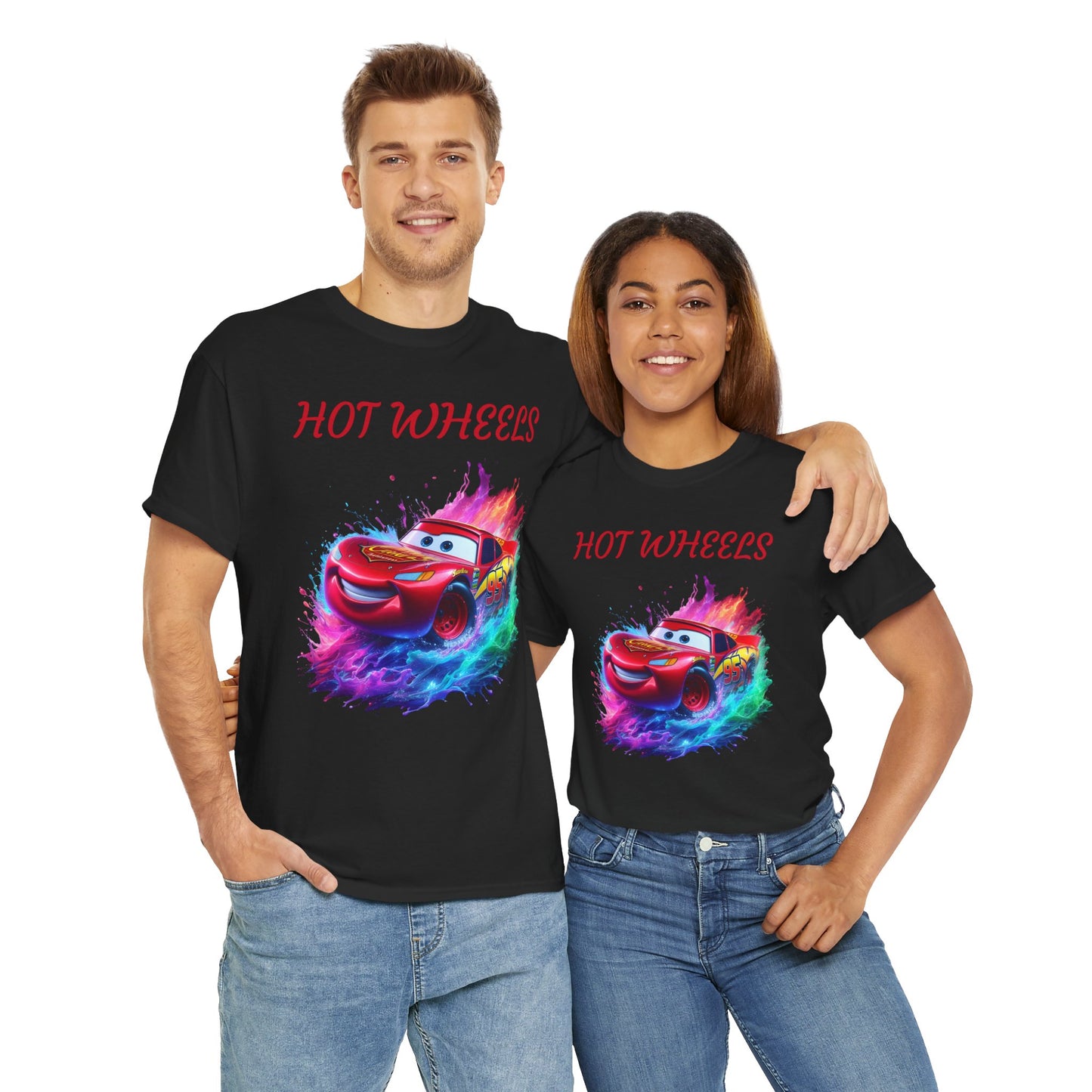 Princess Grace Hot Wheels Unisex Heavy Cotton Tee Vibrant Racing Graphic T-Shirt