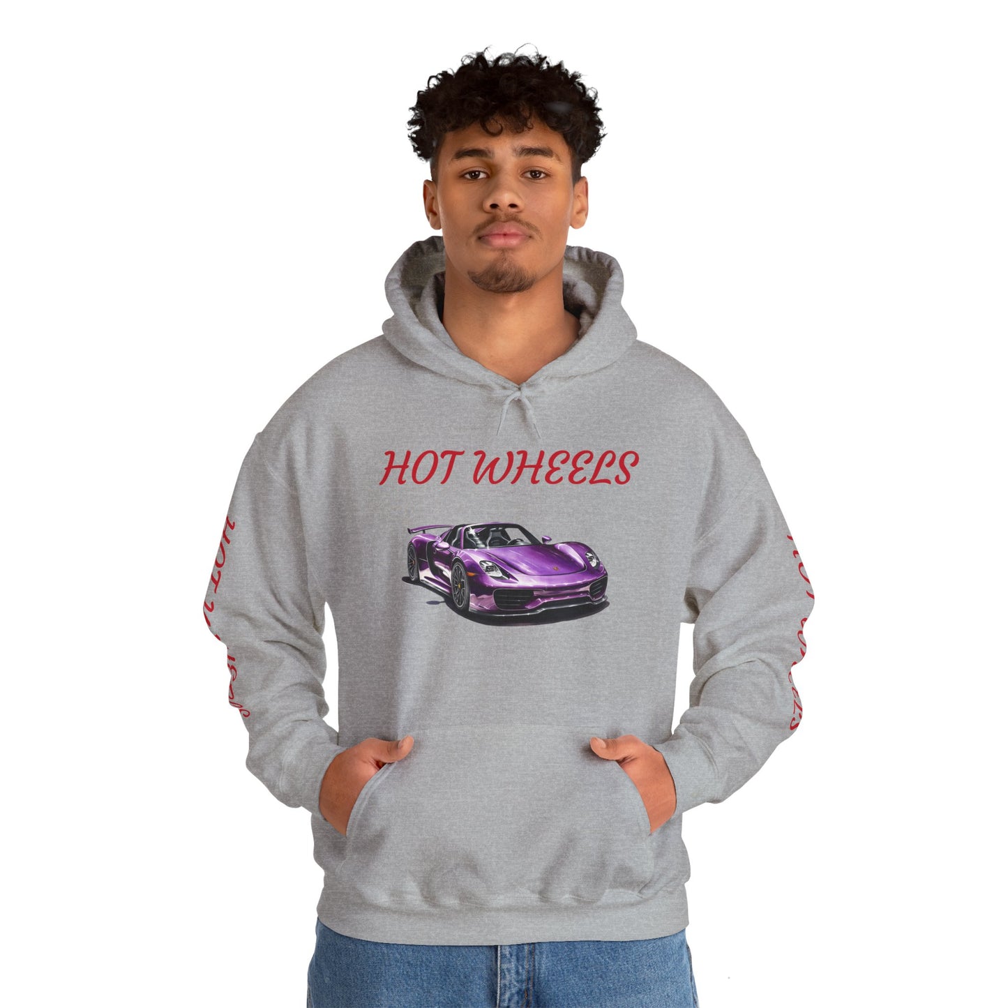 Princess Grace Unisex Heavy Blend Hooded Sweatshirt Hot Wheels Purple Sports Car