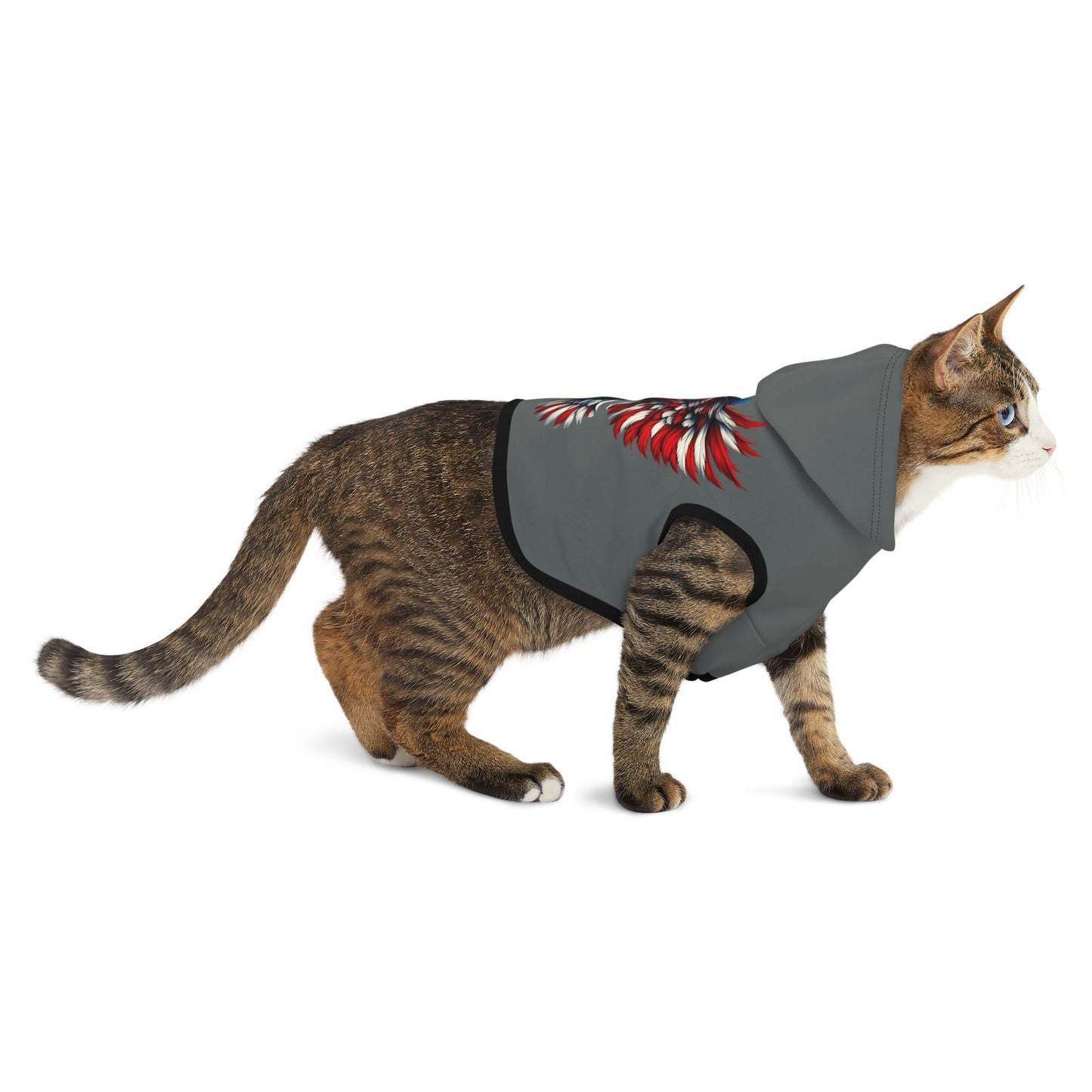 Princess Grace Patriotic Eagle Pet Hoodie Cozy Dog Apparel for Celebrations