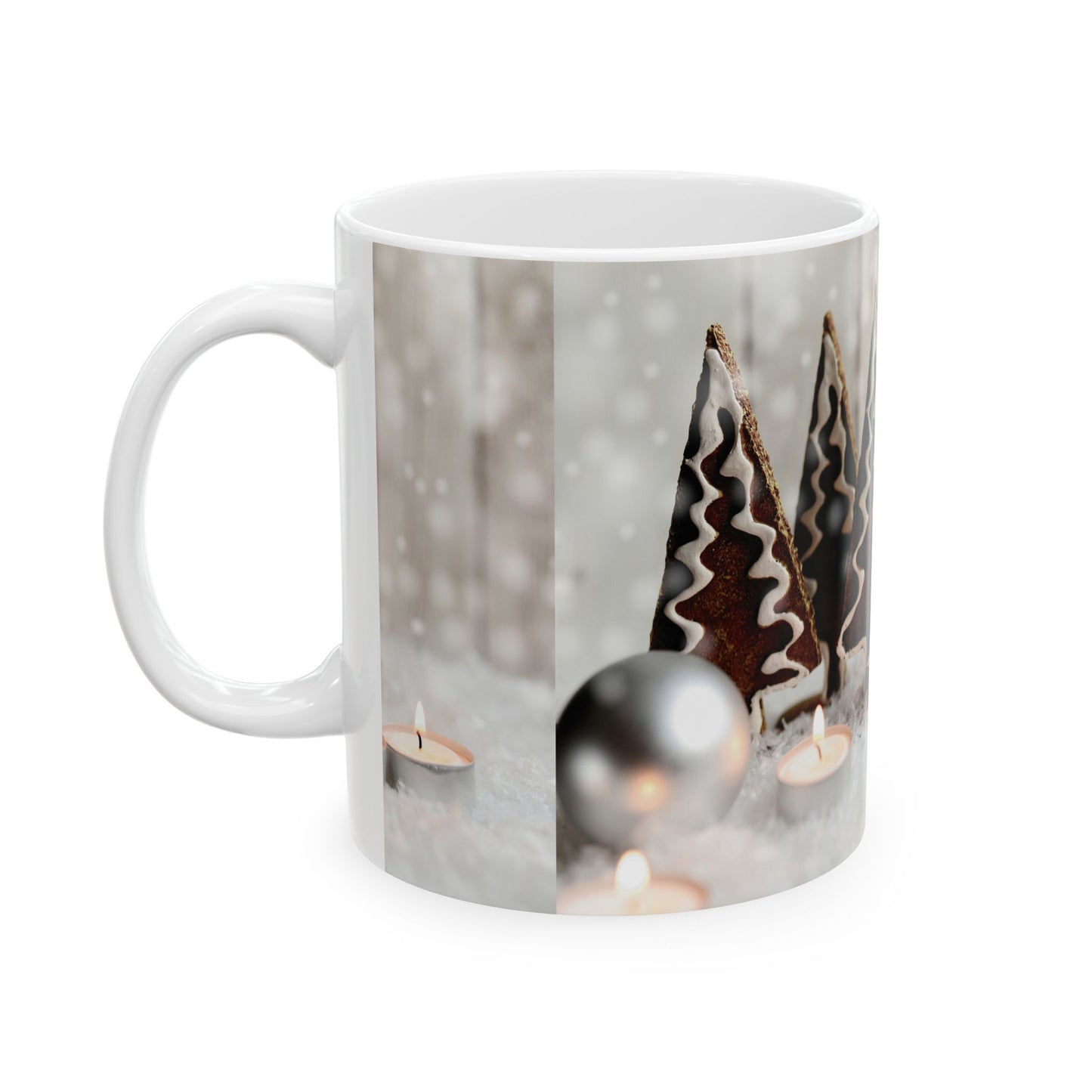 Princess Grace Winter Wonderland Ceramic Mug Cozy Holiday Drinkware (11oz 15oz)
