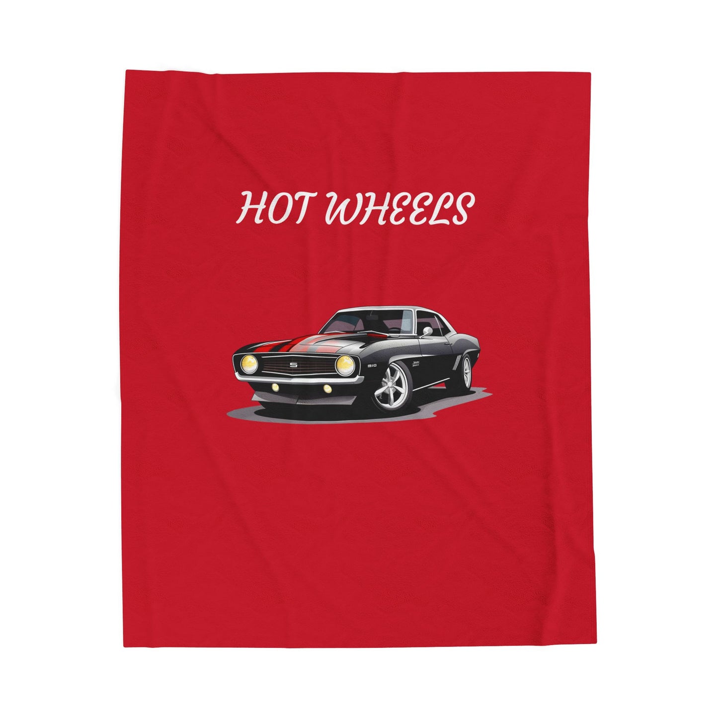 Princess Grace Hot Wheels Velveteen Plush Blanket Cozy Car Themed Throw for Auto Enthusiasts
