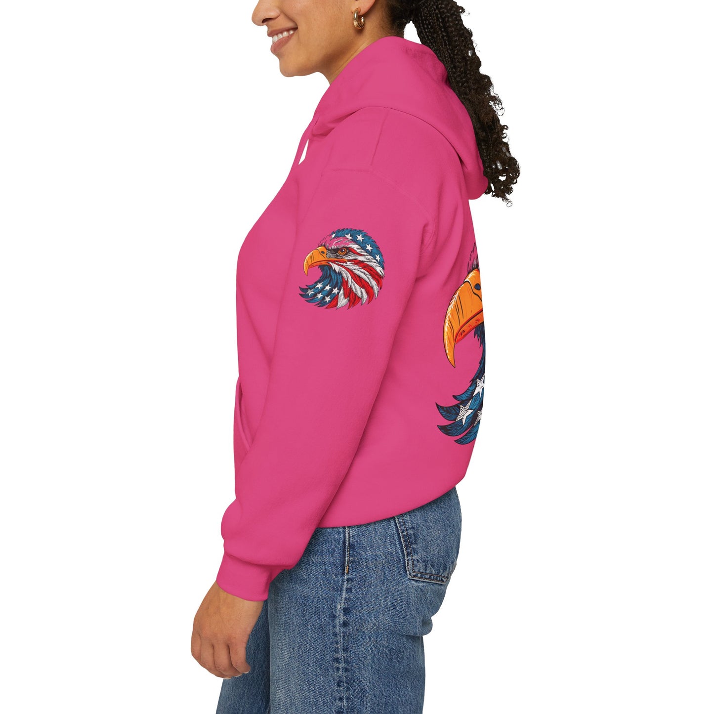 Princess Grace Patriotic Eagle Hoodie Unisex Heavy Blend Sweatshirt