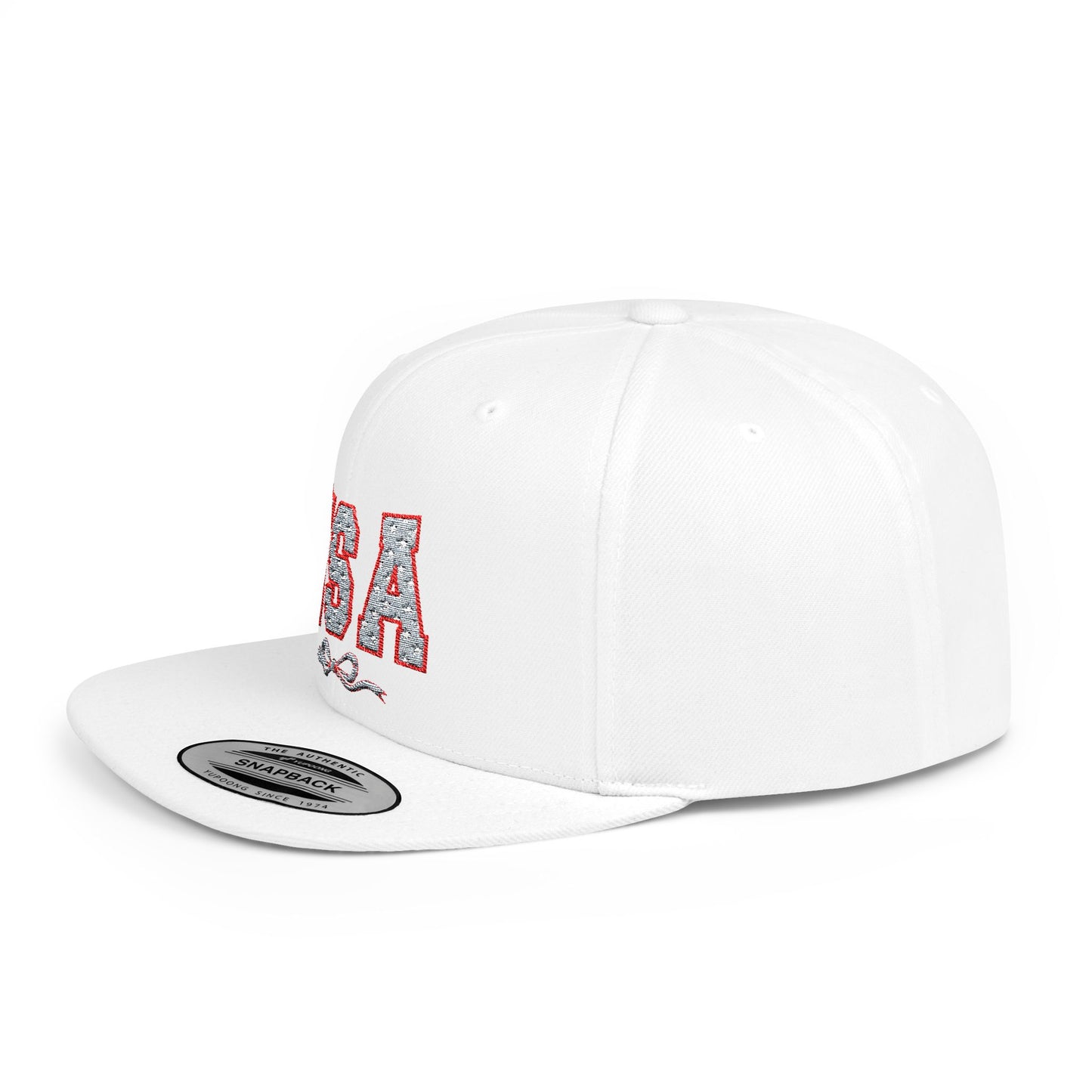 Princess Grace USA Glitter Flat Bill Snapback Hat Trendy and Stylish