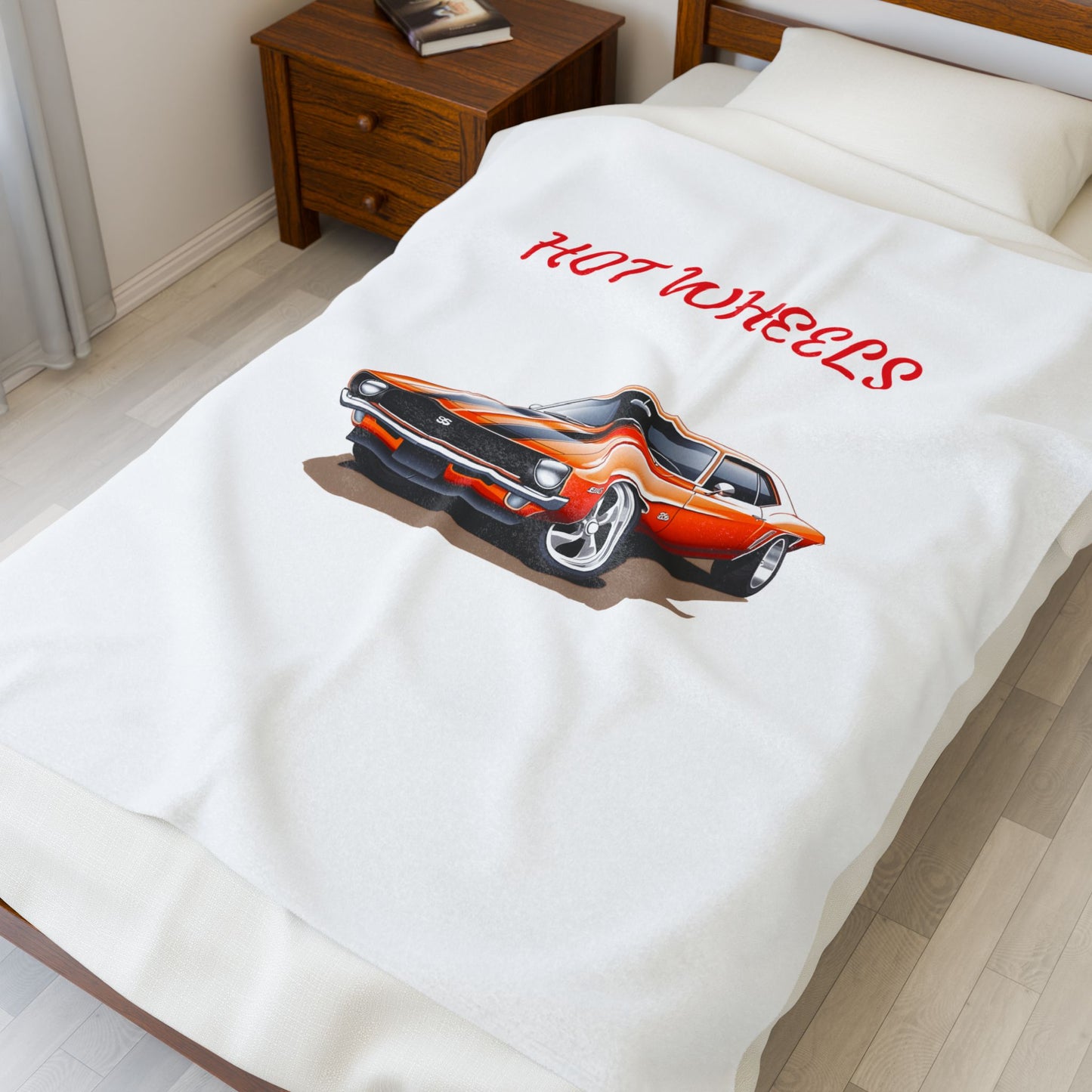 Princess Grace Hot Wheels Velveteen Plush Blanket for Car Enthusiasts
