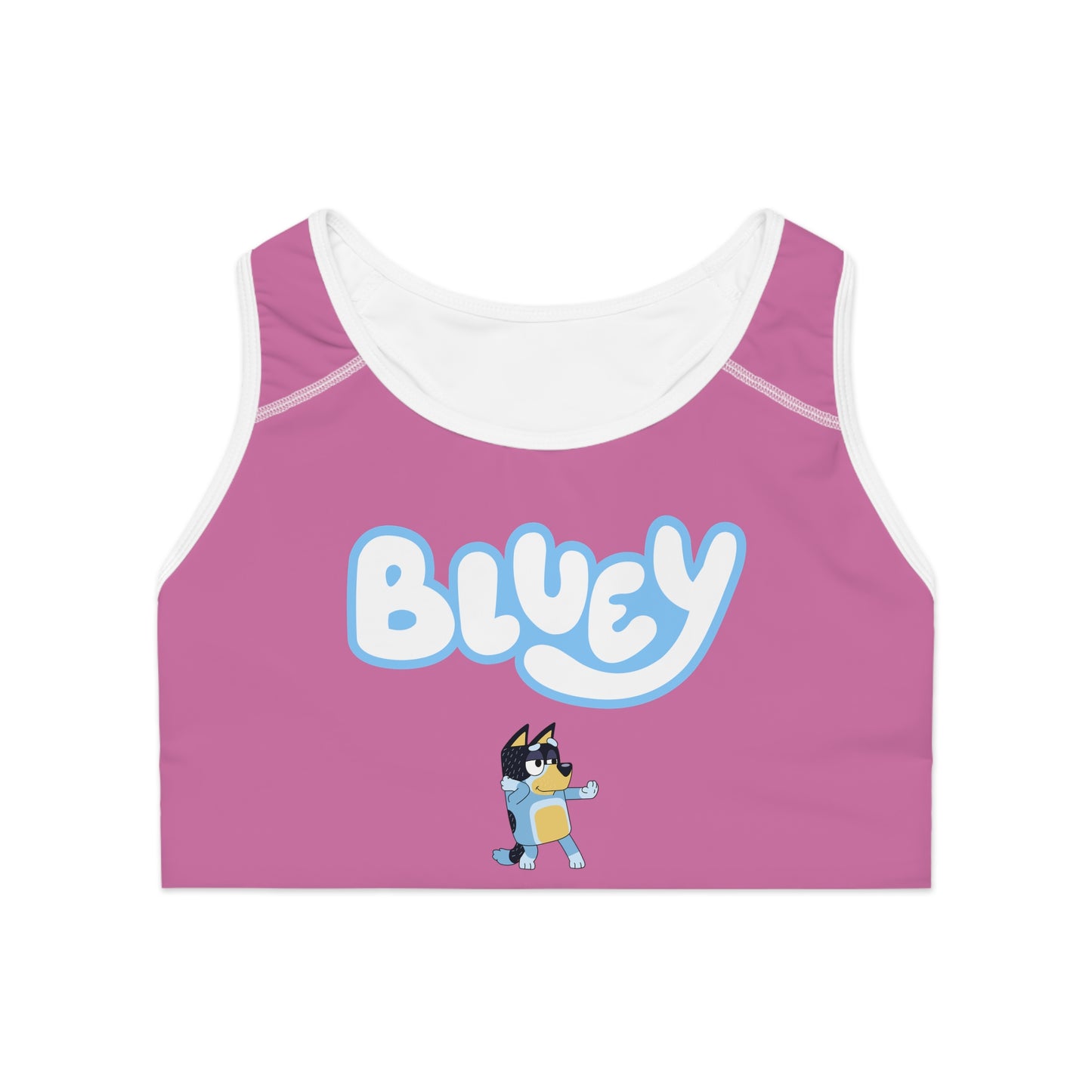 Princess Grace Bluey Pink Sports Bra for Fun & Active Wear