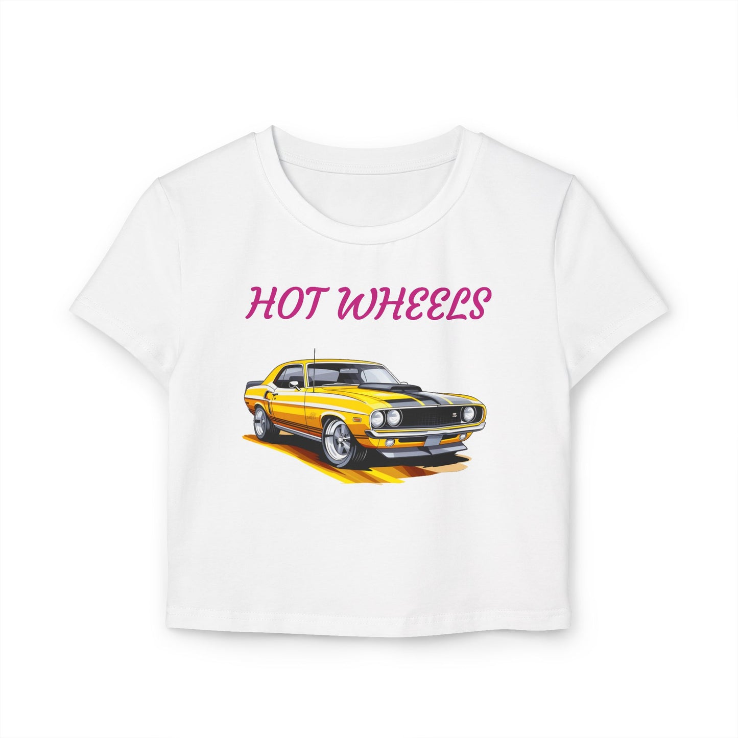 Princess Grace Hot Wheels Women's Baby Tee Retro Car Graphic T-Shirt