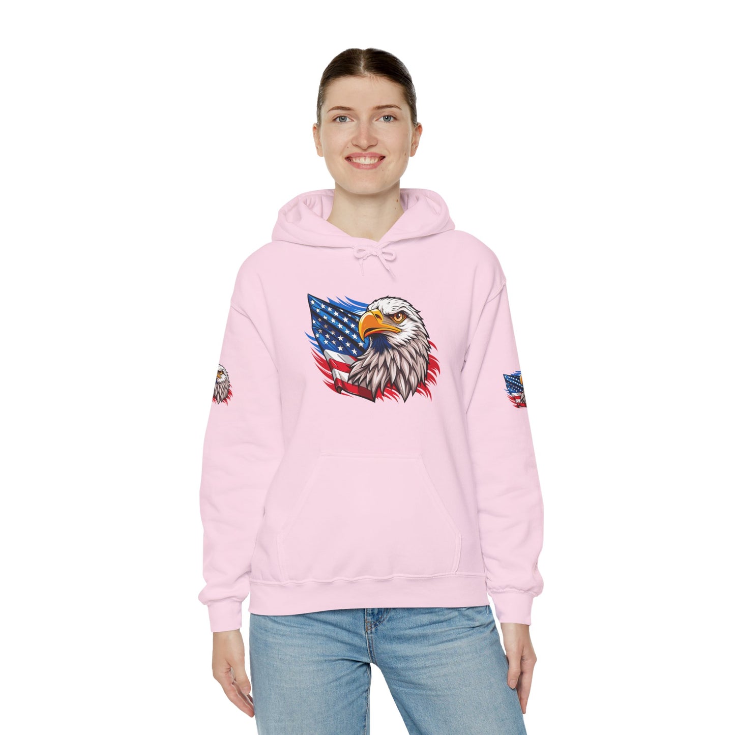 Princess Grace Patriotic Eagle Unisex Heavy Blend Hoodie