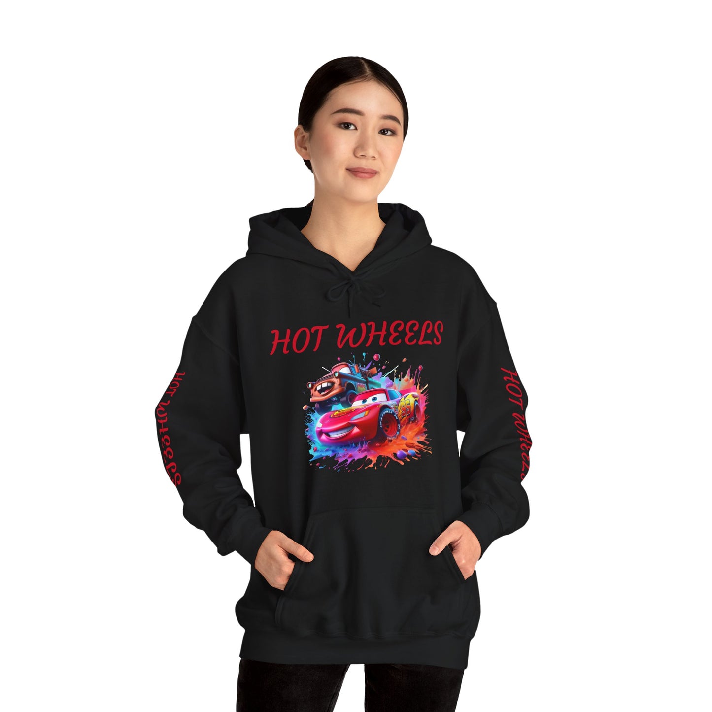 Princess Grace Hot Wheels Unisex Hoodie Retro Racing Design for Kids and Car Enthusiasts