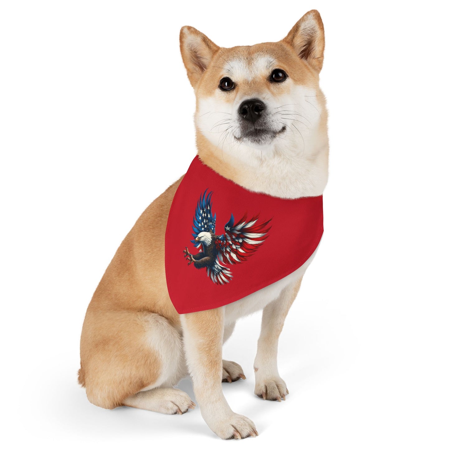 Princess Grace Patriotic Pet Bandana Collar American Eagle Design for Dogs
