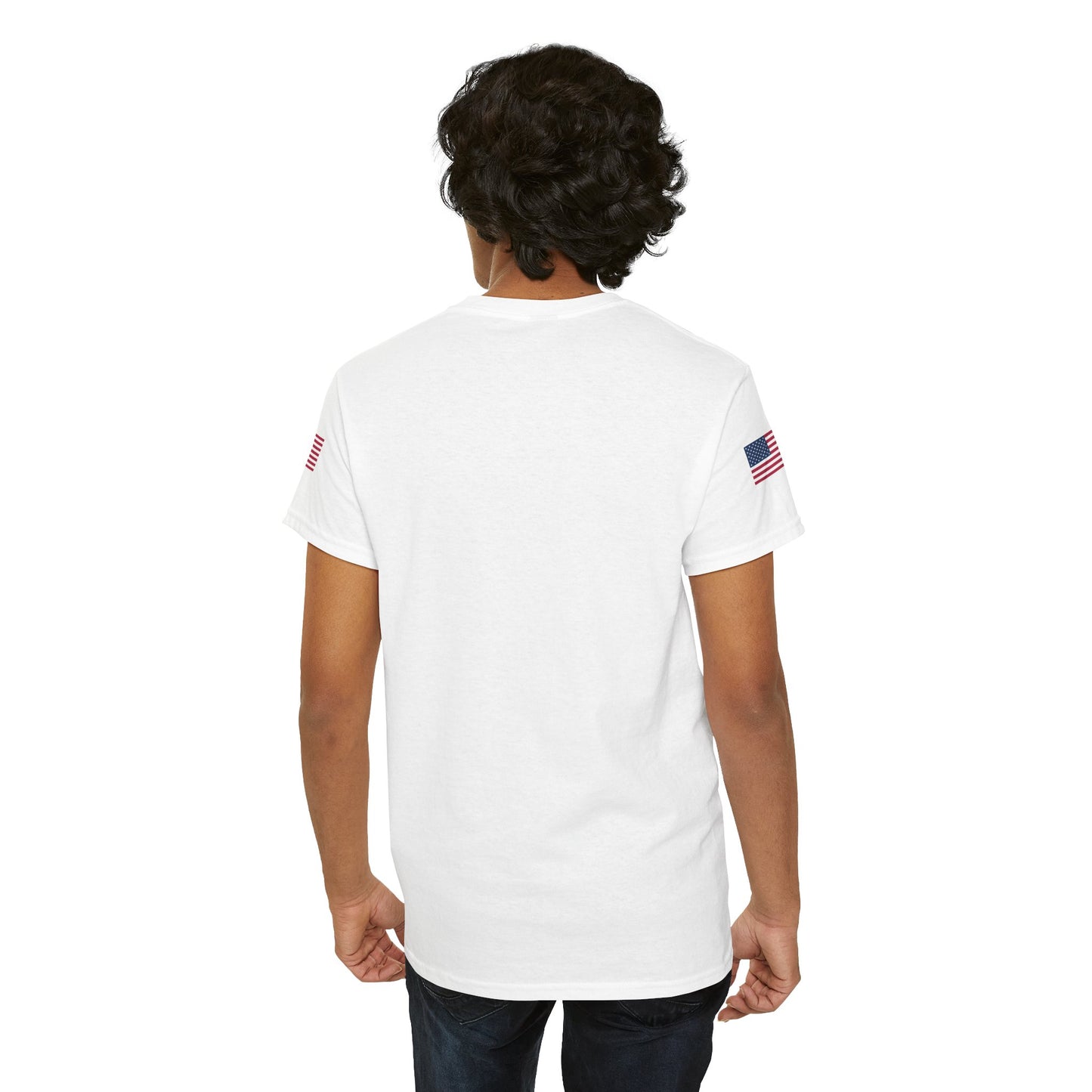 Princess Grace Patriotic Unisex Heavy Cotton Tee with USA Flag Design