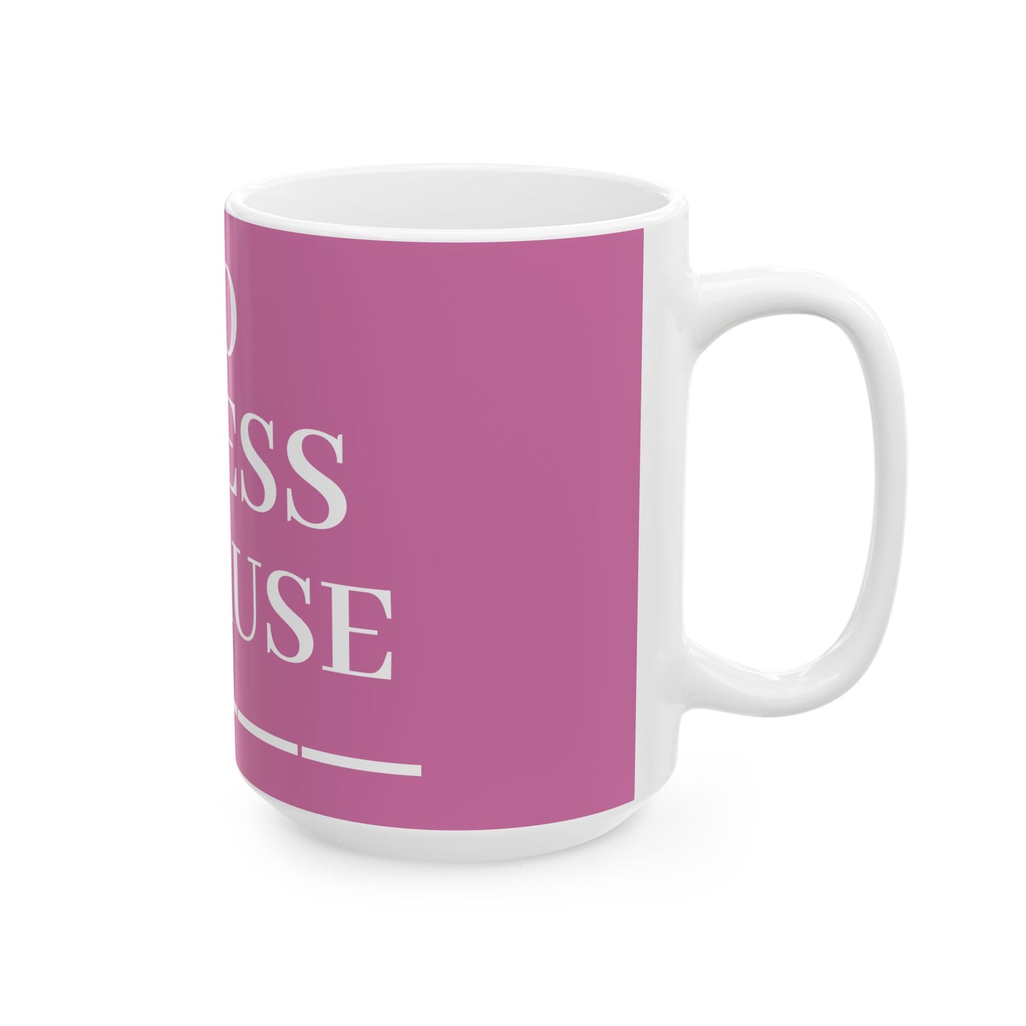 Princess Grace No Stress Ceramic Mug Motivational Tea & Coffee Cup Relaxation Gift