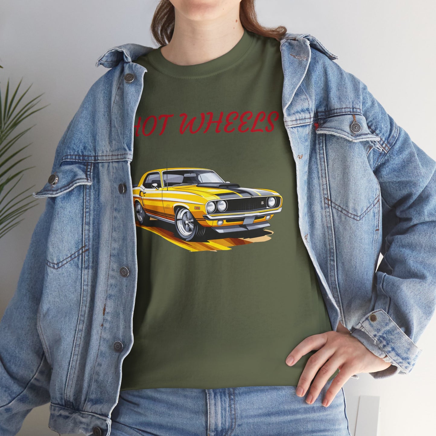 Princess Grace Vintage Hot Wheels Unisex Heavy Cotton Tee Classic Car Design