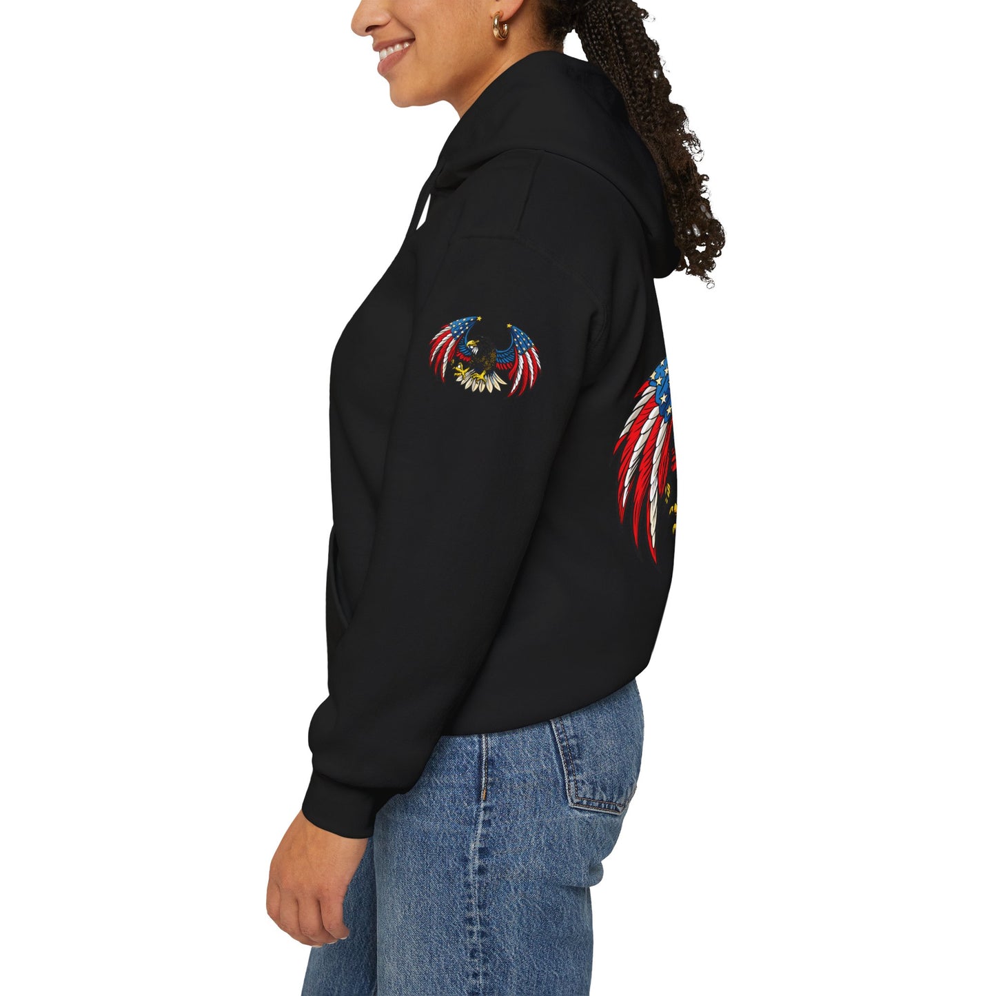 Princess Grace American Eagle Emblem Patriotic Unisex Hoodie