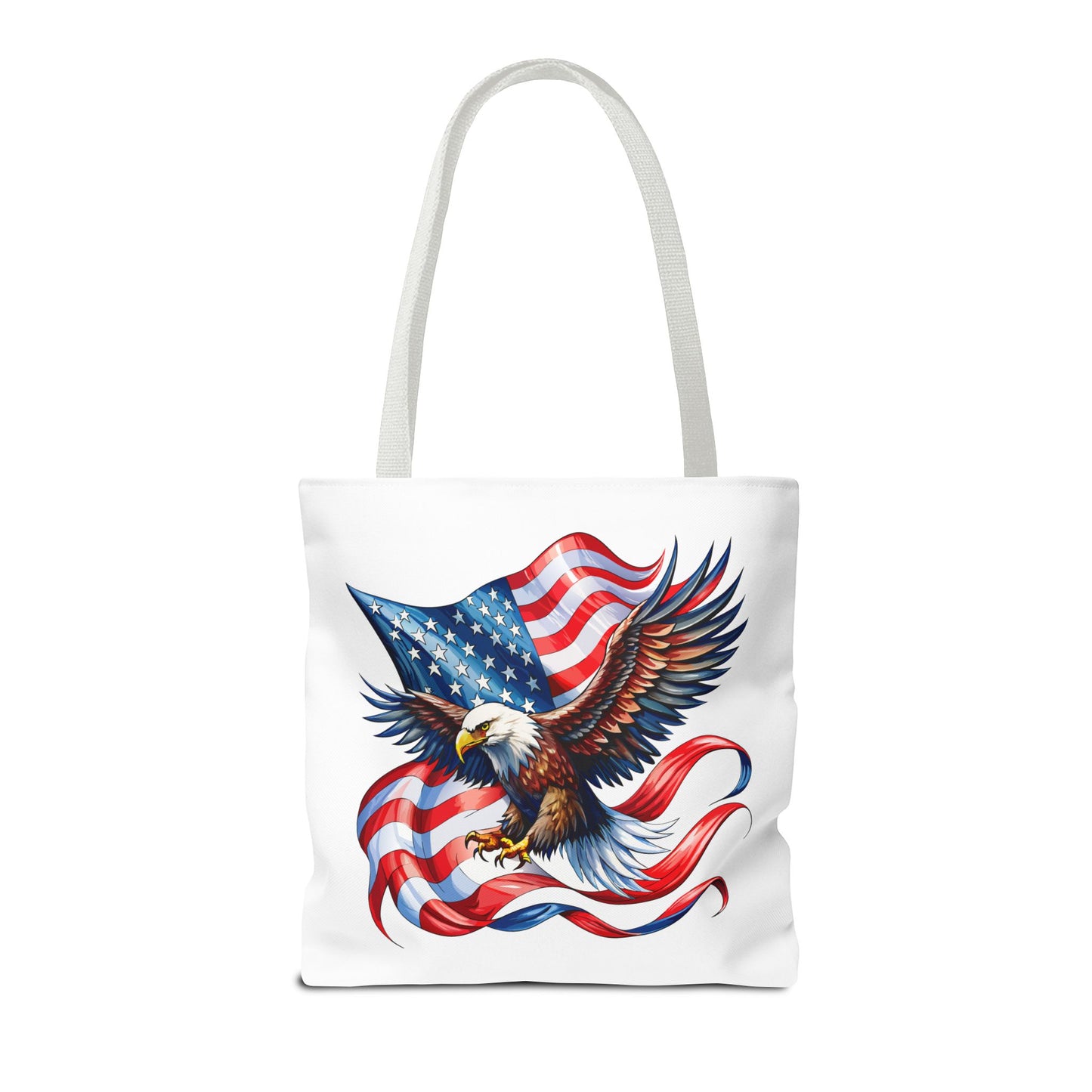 Princess Grace Patriotic Eagle Tote Bag - American Flag Design Perfect for Independence Day & Everyday Use