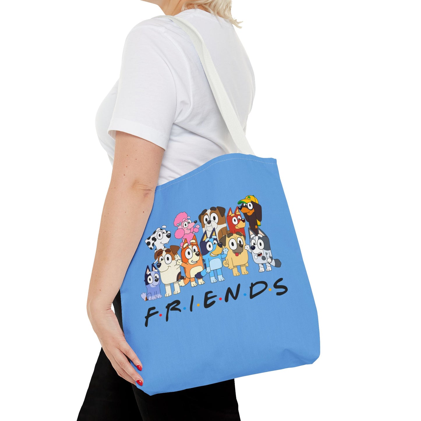 Princess Grace Bluey Cute Cartoon Friends Tote Bag Perfect for Animal Lovers