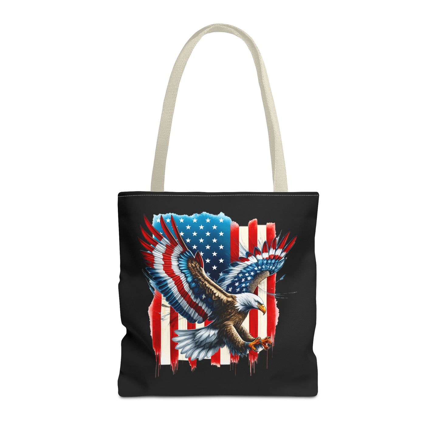 Princess Grace Patriotic Eagle Tote Bag American Flag Design