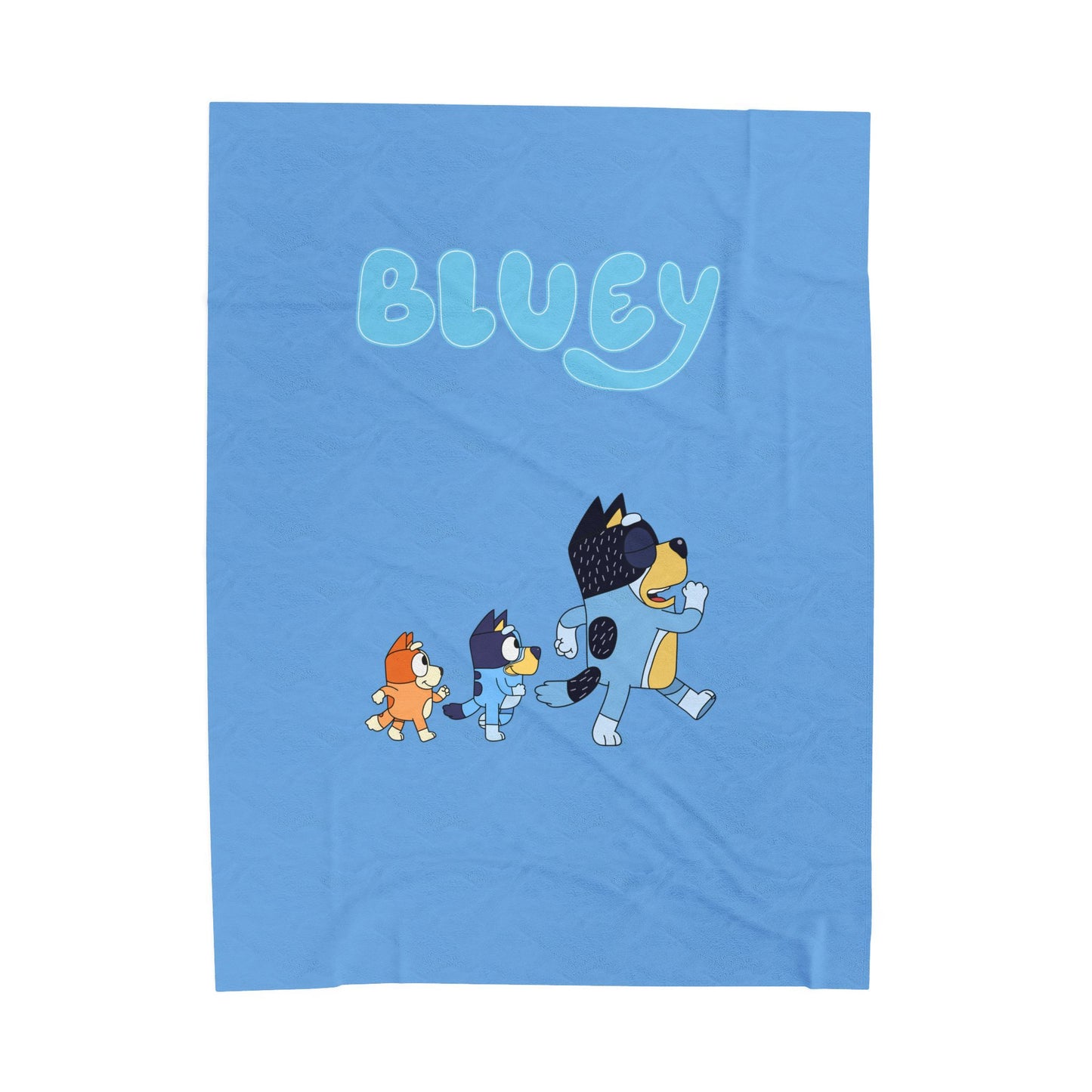 Princess Grace Cozy Bluey Velveteen Plush Blanket for Kids