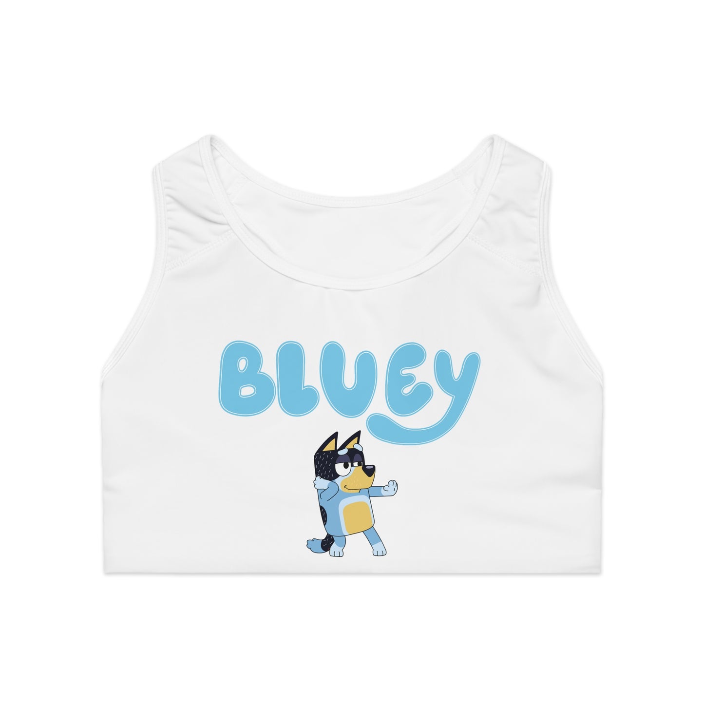 Princess Grace  Sports Bra with Bluey Design  Comfortable & Fun Activewear