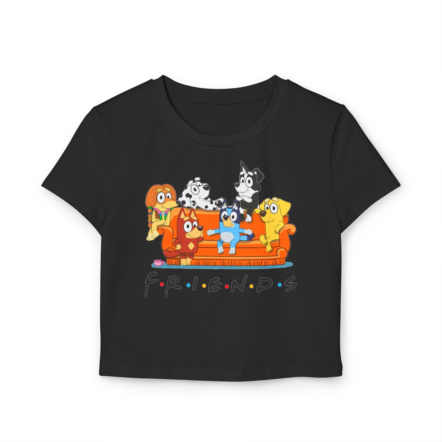 Princess Grace Bluey Friends Women's Baby Tee