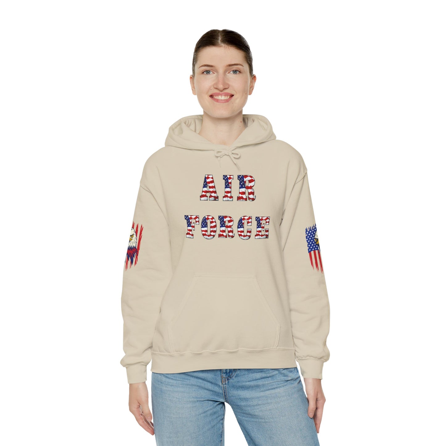 Princess Grace Unisex Air Force Hoodie with Eagle Design