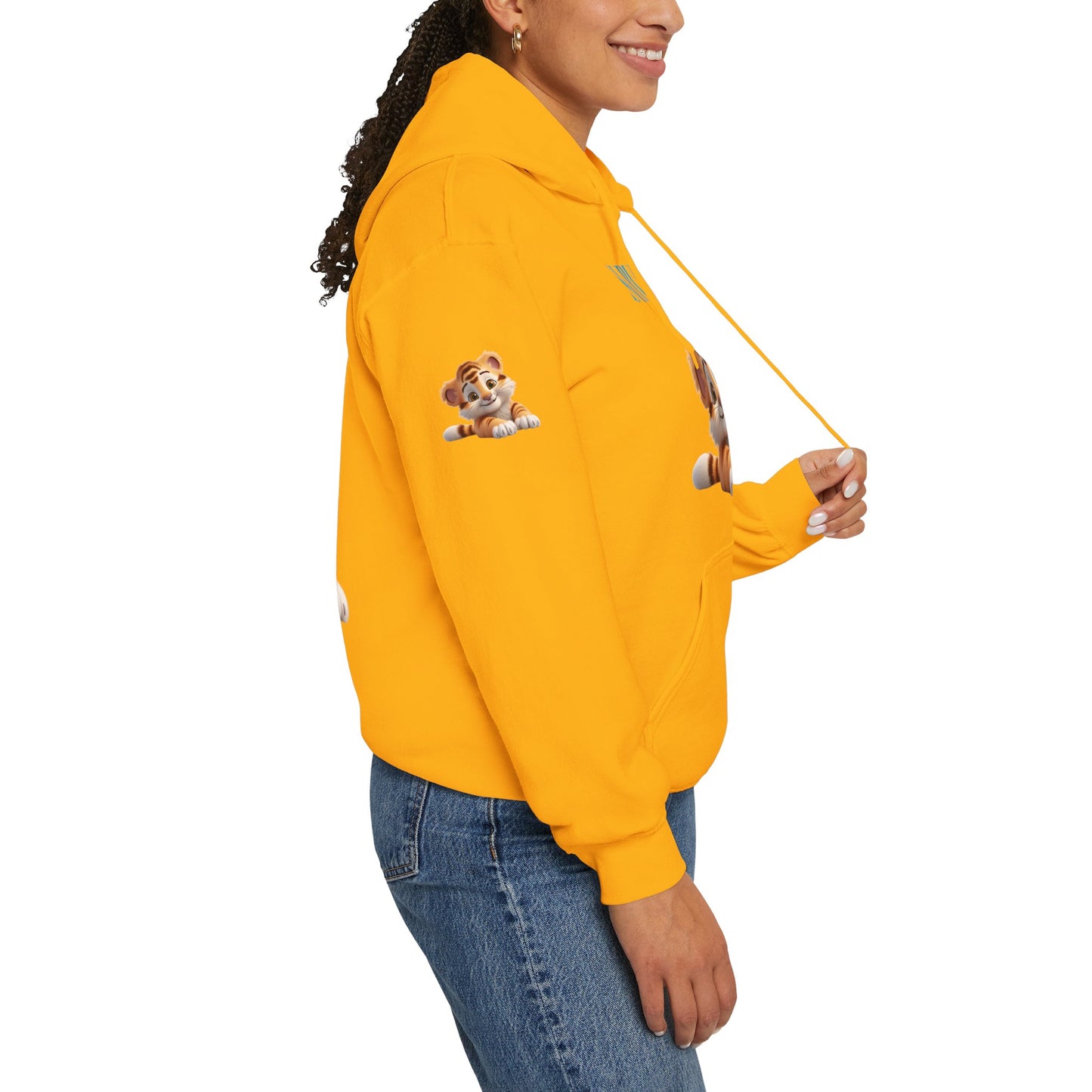 Princess Grace Survive Cute Tiger Survival Hooded Sweatshirt for Animal Lovers