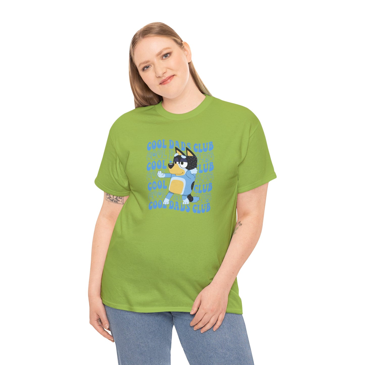 Princess Grace Bluey Cool Dads Club Unisex Heavy Cotton Tee